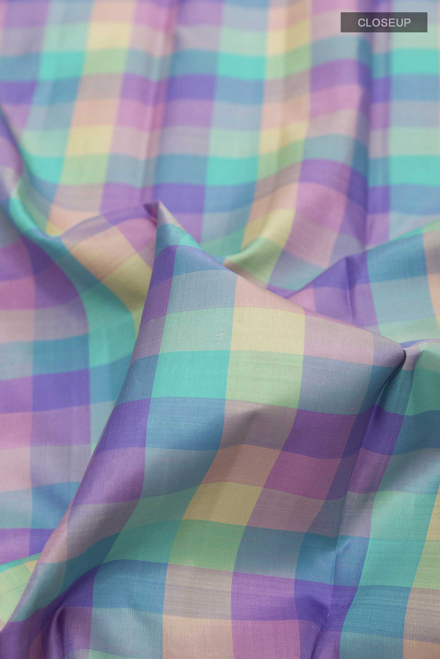 Multi Color Kanchipuram Silk Saree - Image 2