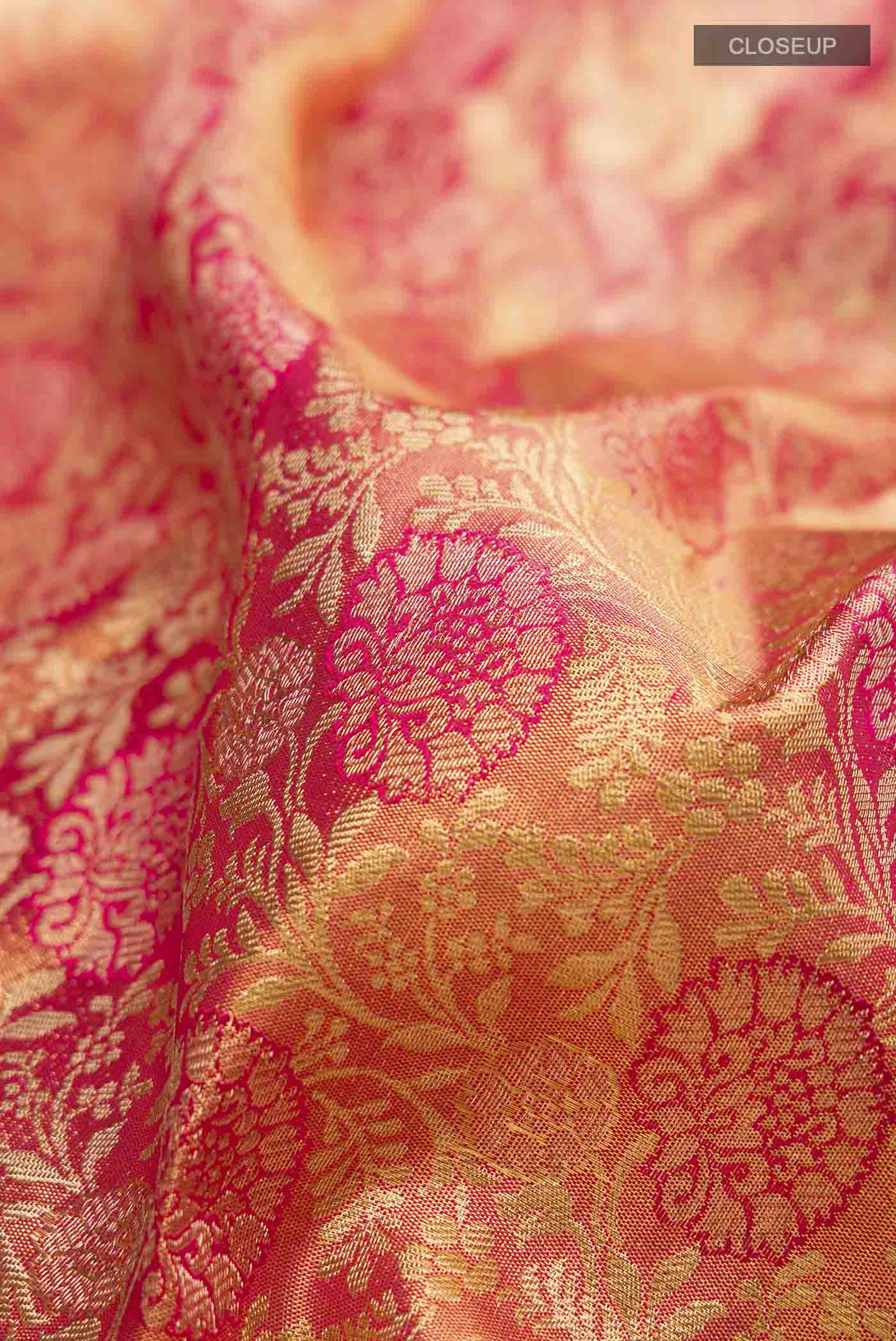 Multi Color Kanjivaram Silk Saree - Image 2