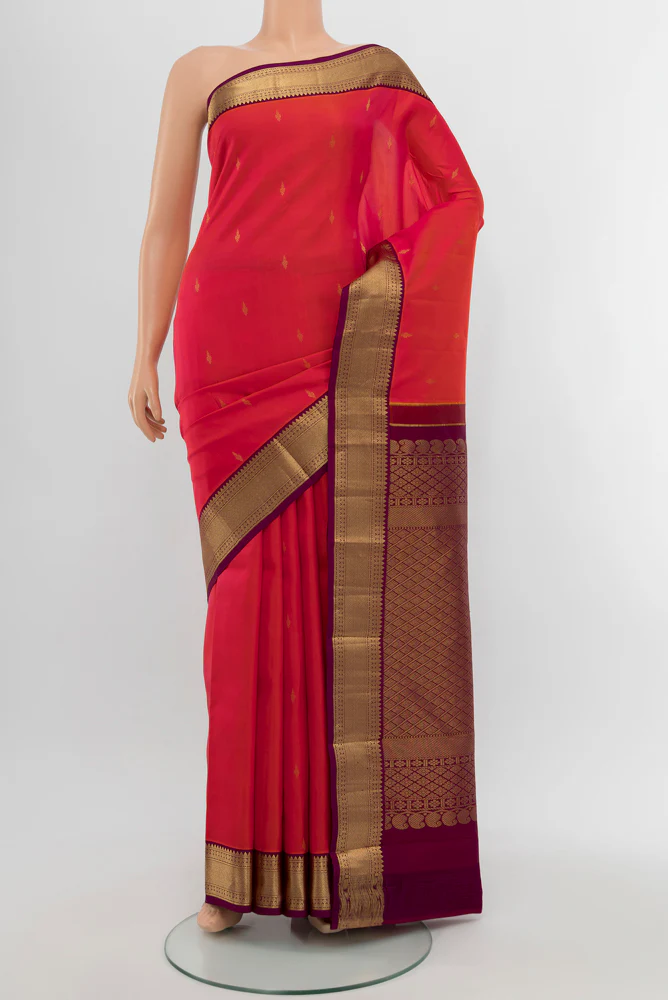 Multi Color Kanchipuram Silk Saree