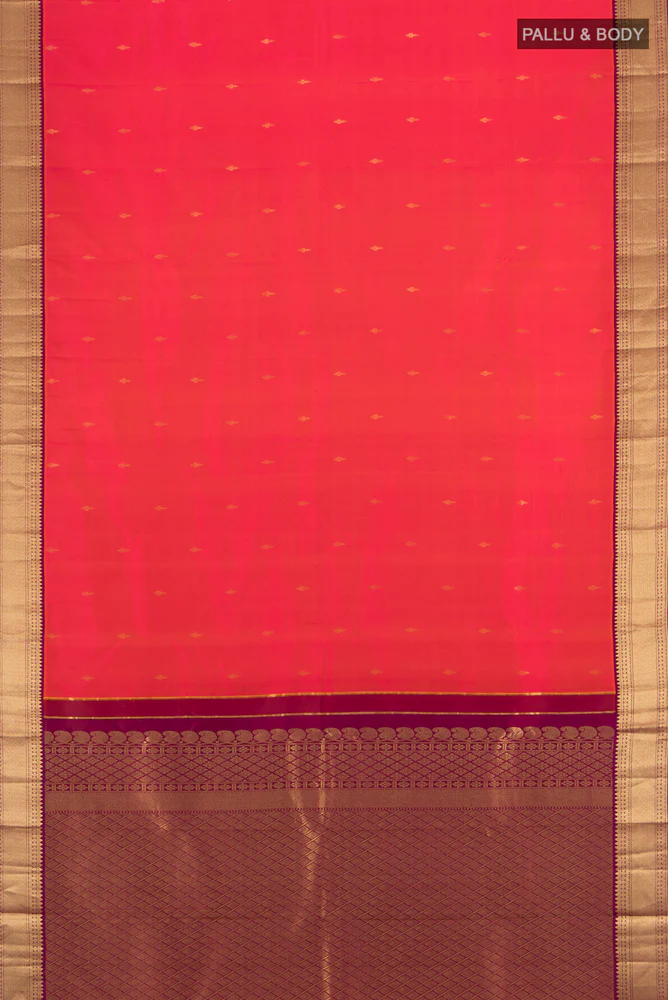 Multi Color Kanchipuram Silk Saree - Image 5