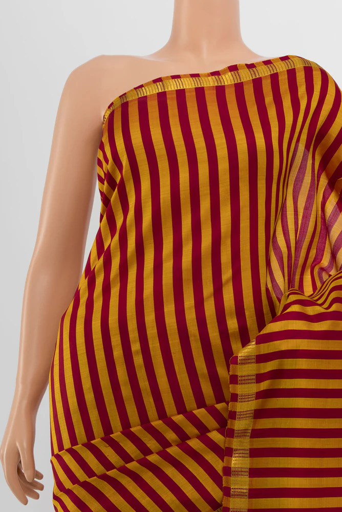 Multi Color Kanchipuram Silk Saree - Image 2