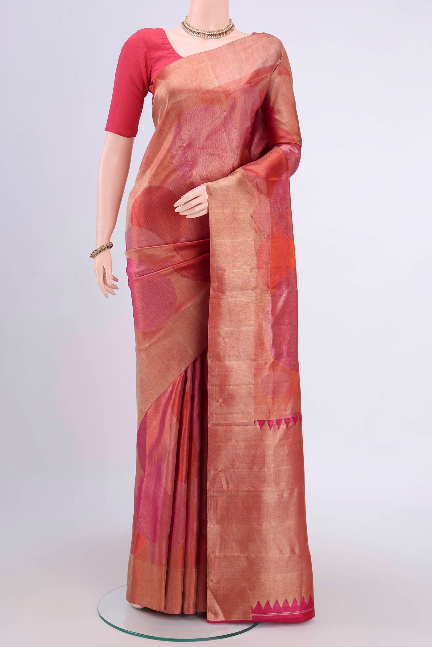 Multi Color Kanjivaram Silk Saree