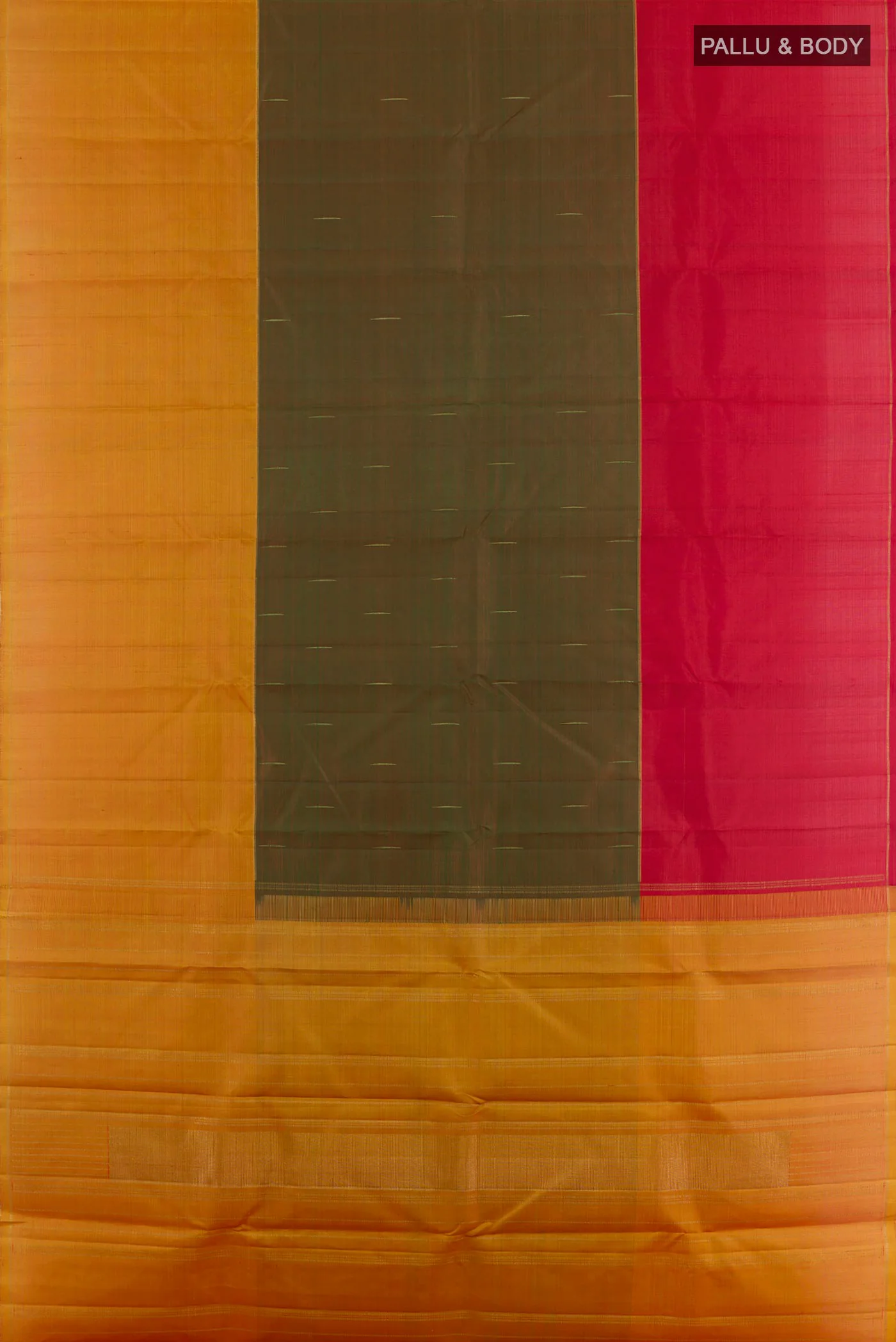 Pure Silk Pure Zari Multi Color Kanjivaram Saree - Image 5