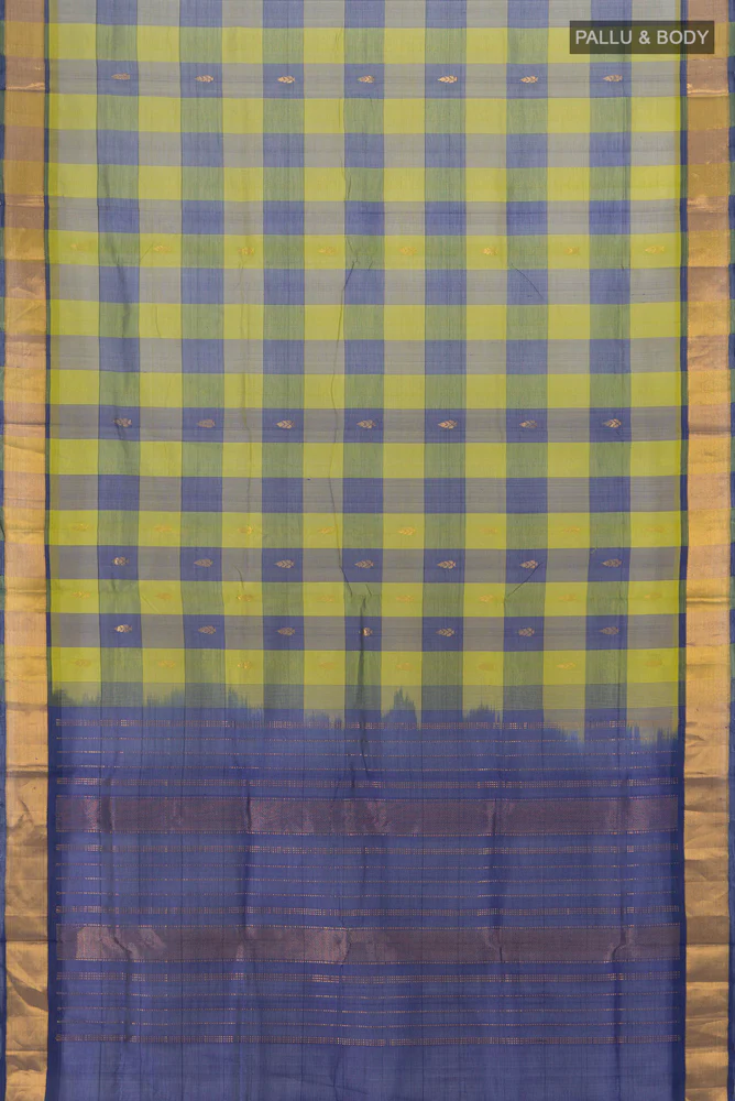 Multi Color Silk Cotton Saree - Image 5