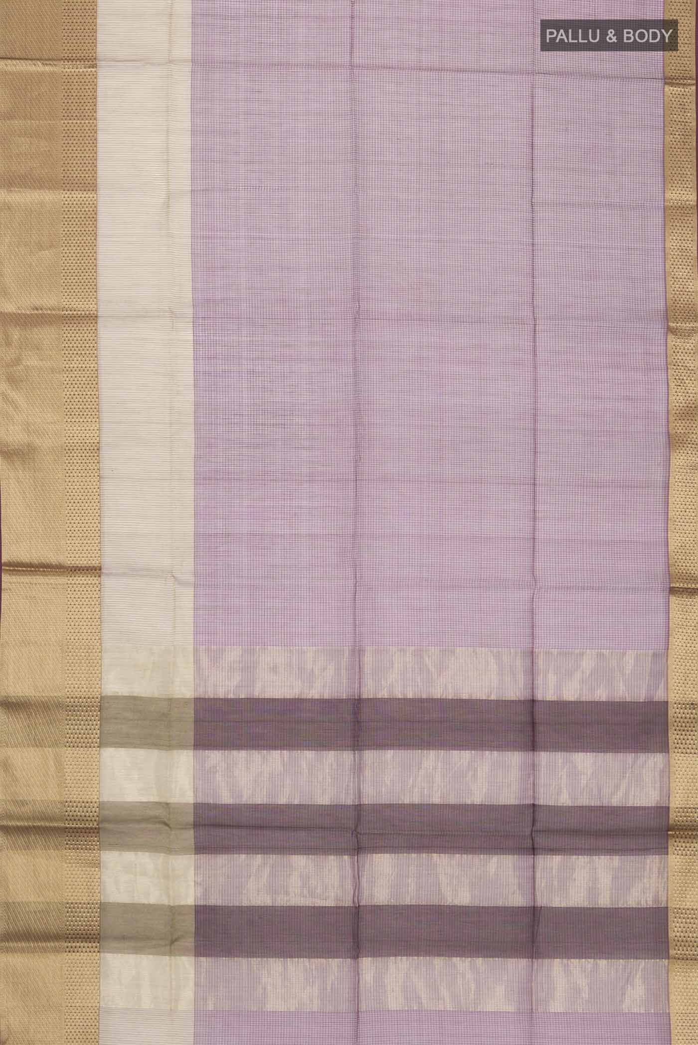 Multi Color Maheshwari Silk Cotton Saree - Image 3