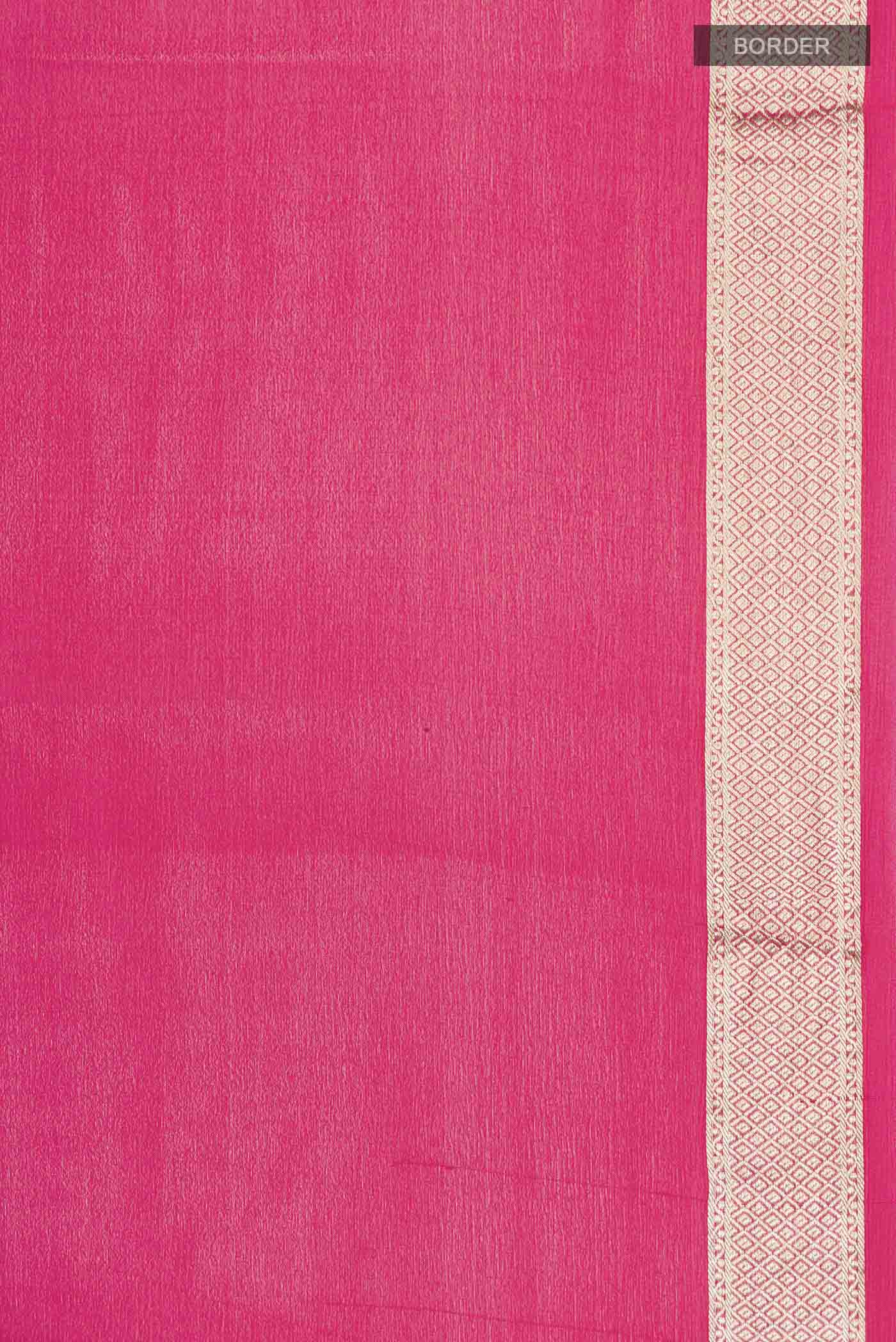 Pink Mysore Chiffon Saree - Image 3
