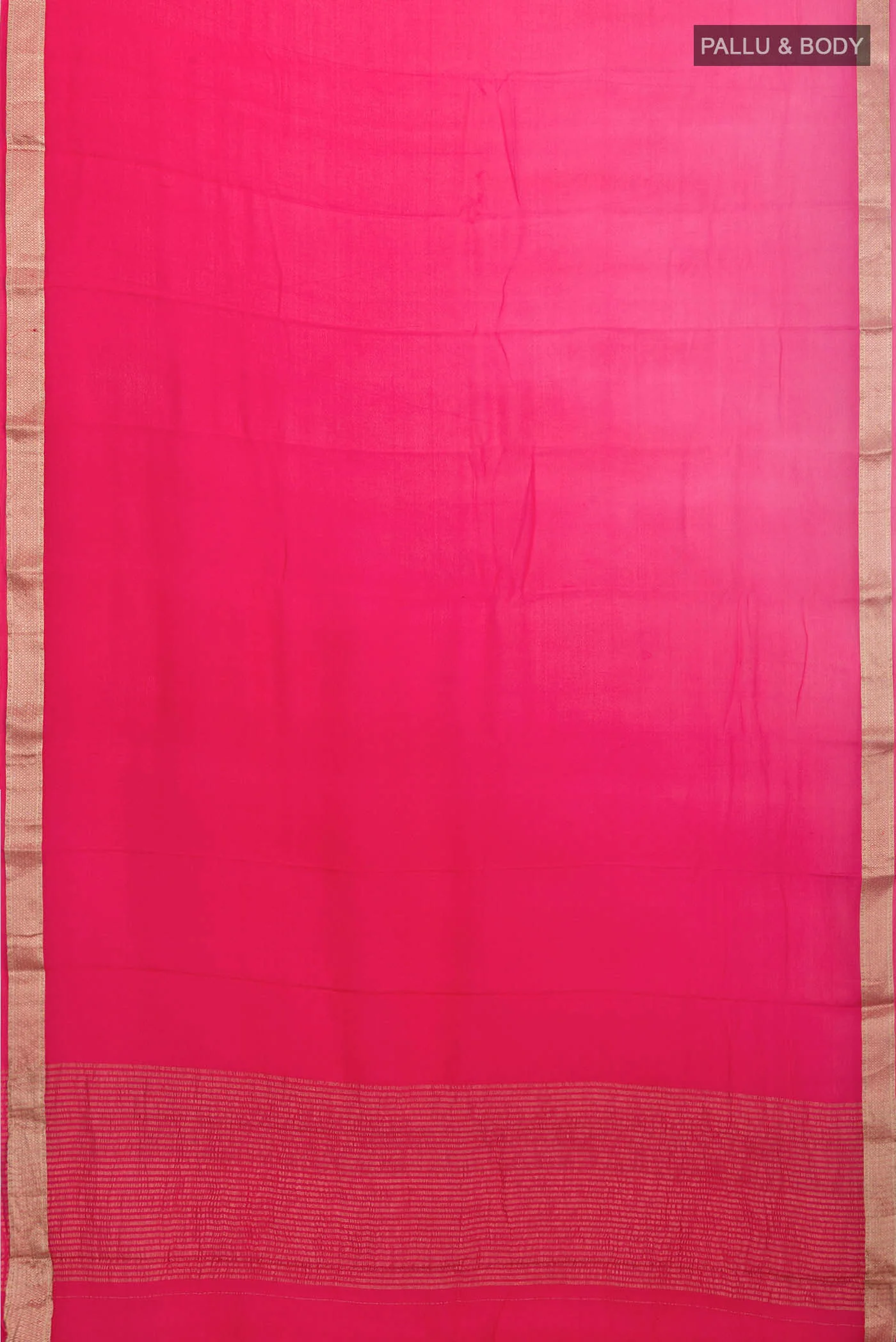 Pink Mysore Chiffon Saree - Image 5