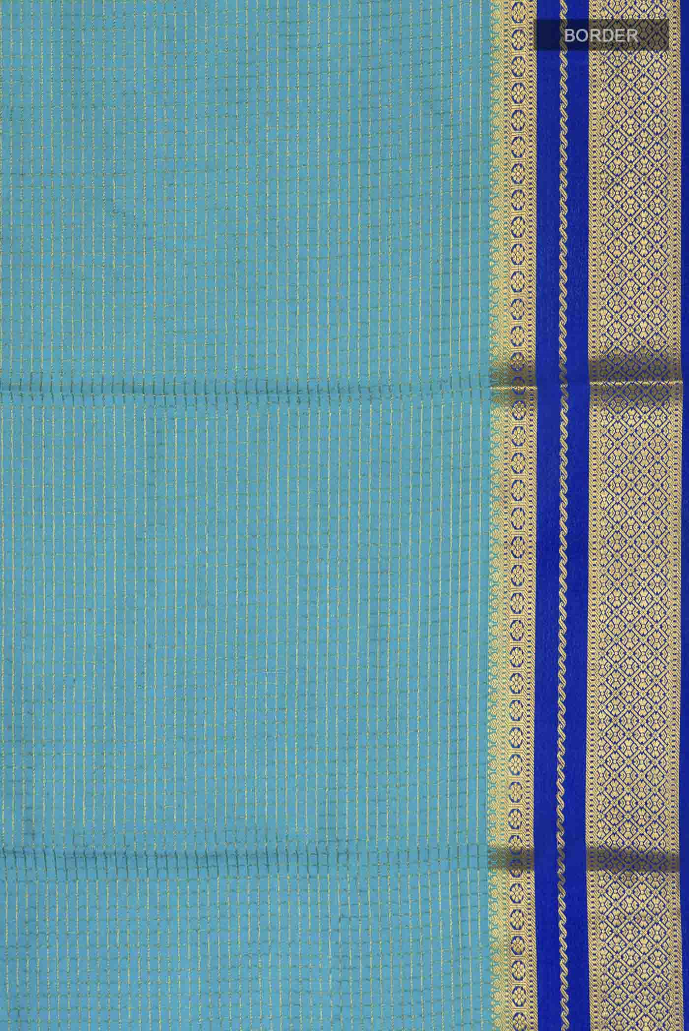 Multi Color Mysore Crepe Saree - Image 3