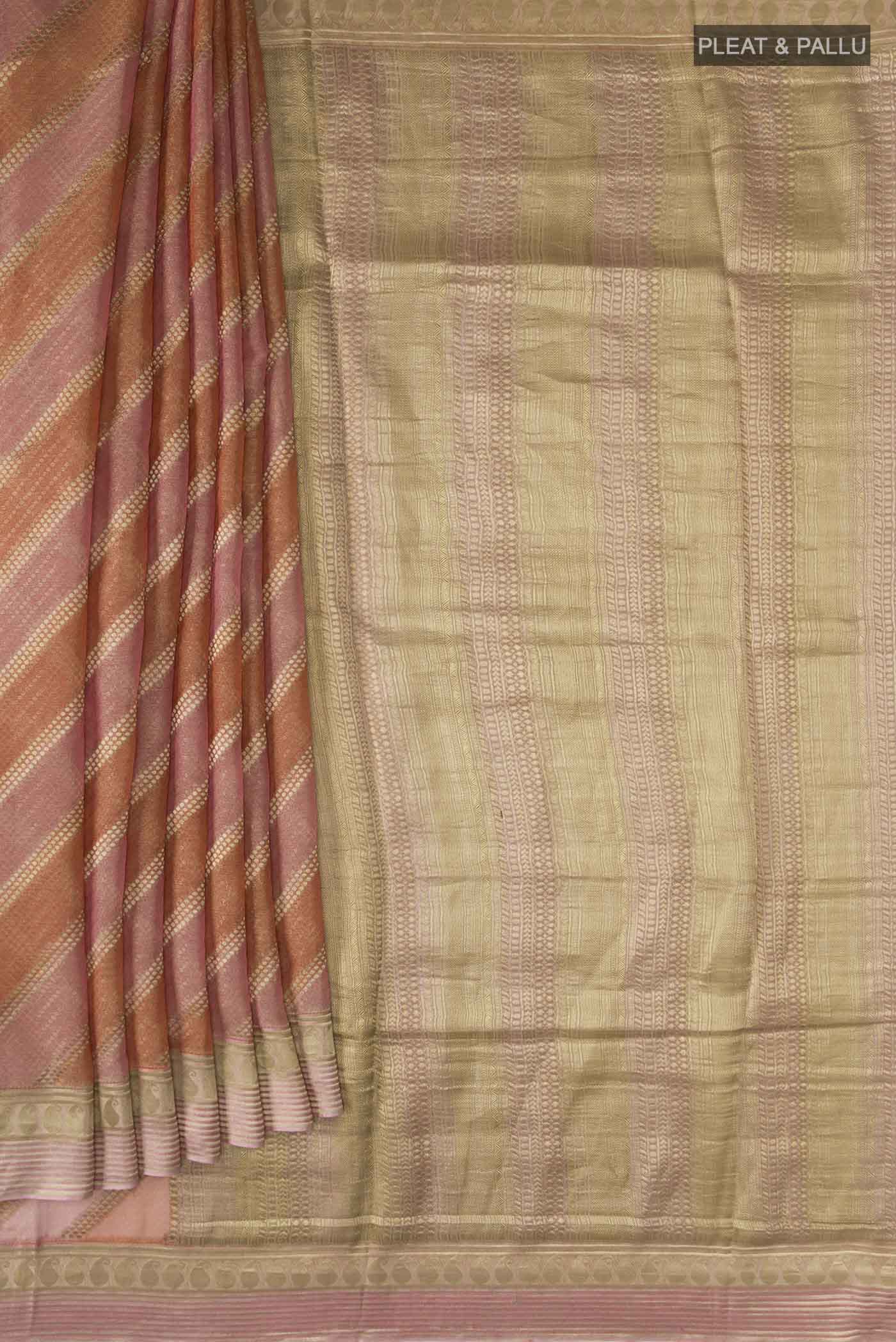 Multi Color Mysore Georgette Saree - Image 4