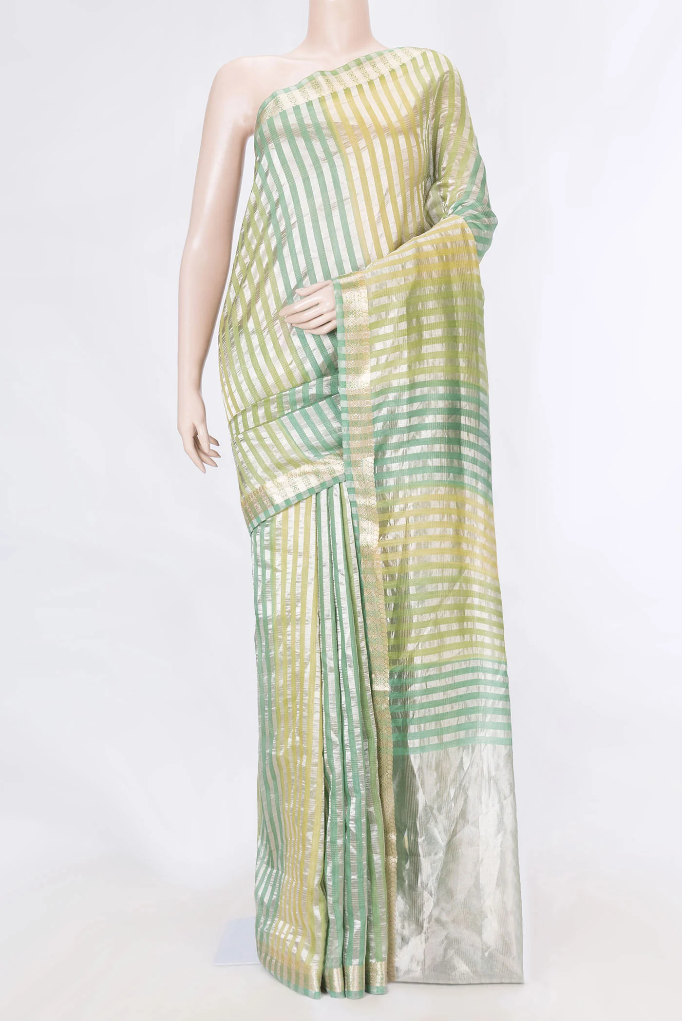 Multi Color Organza Silk Saree