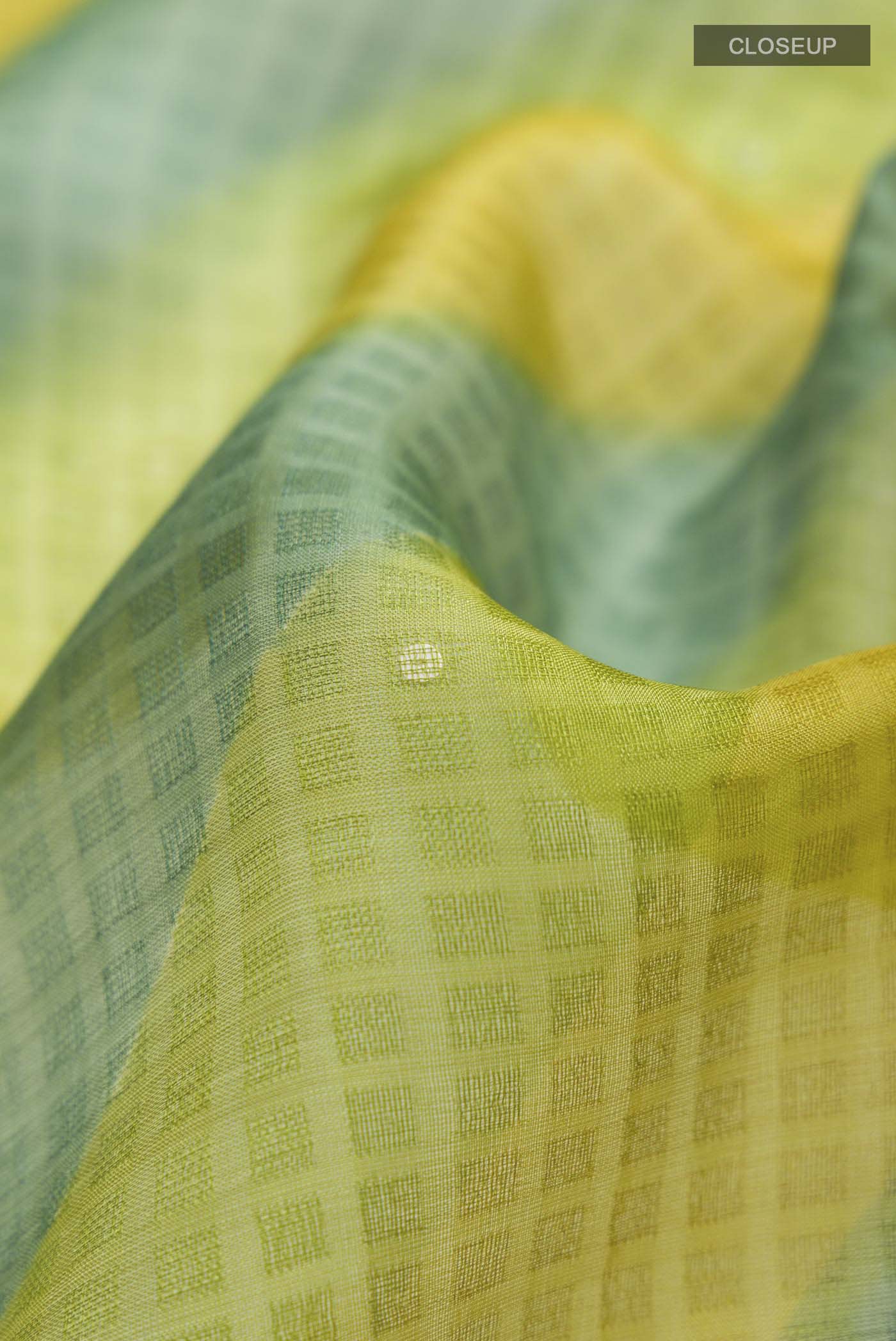 Multi Color Organza Silk Saree - Image 2