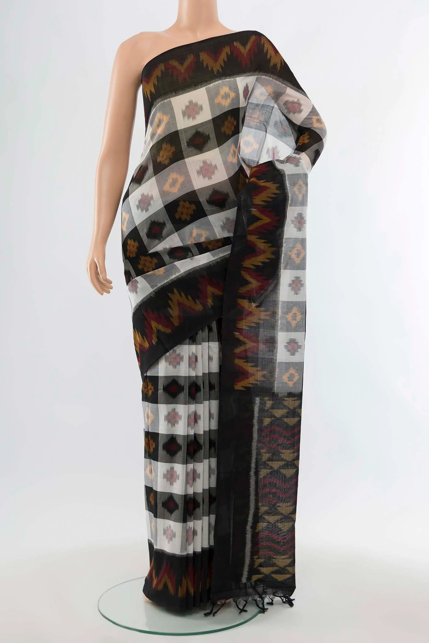 Multi Color Pochampally Cotton Saree