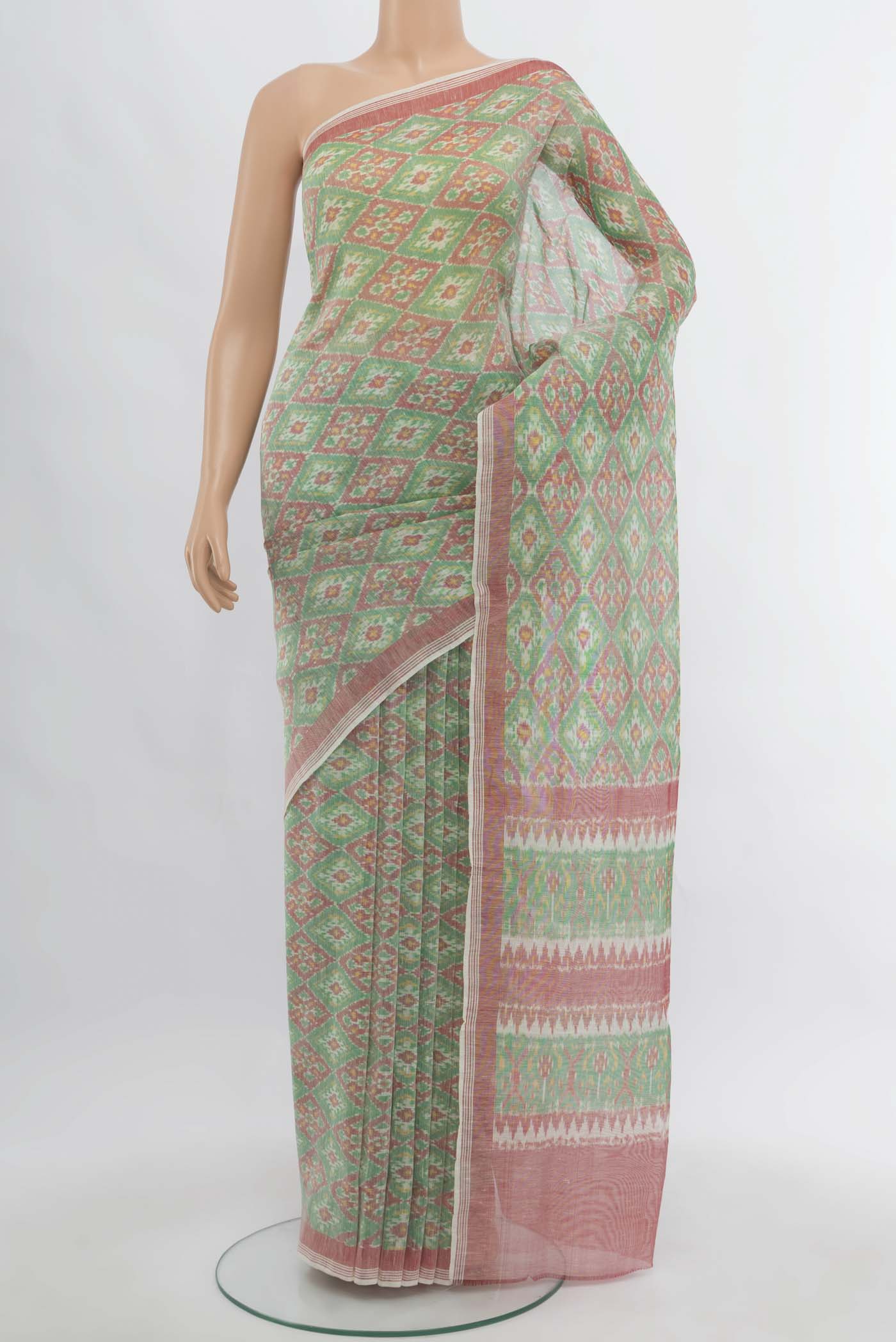 Light Green Linen Saree