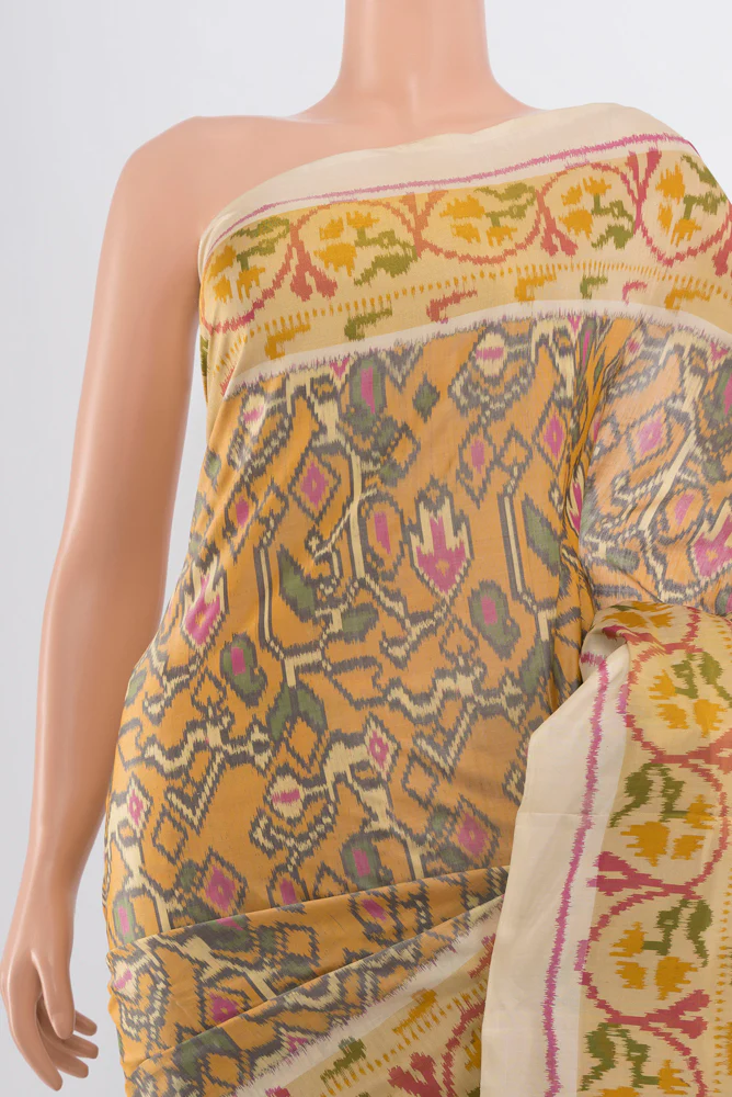 Multi Color Rajkot Patola Silk Saree - Image 2