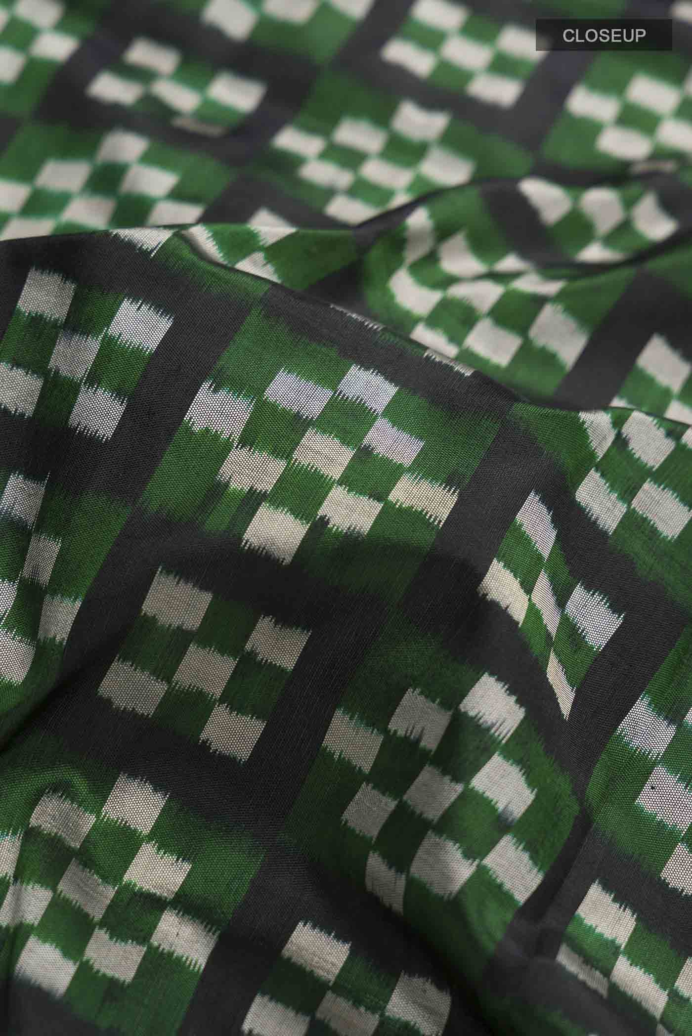 Multi Color Pochampally Silk Saree - Image 2