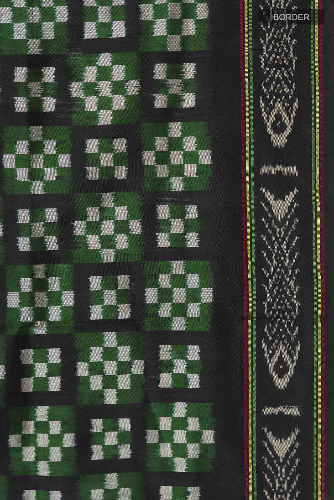 Multi Color Pochampally Silk Saree - Image 3