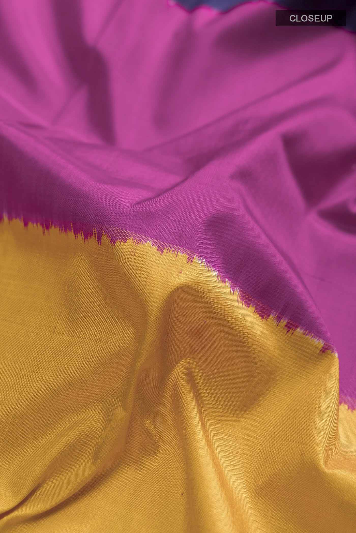 Multi Color Pochampally Silk Saree - Image 2