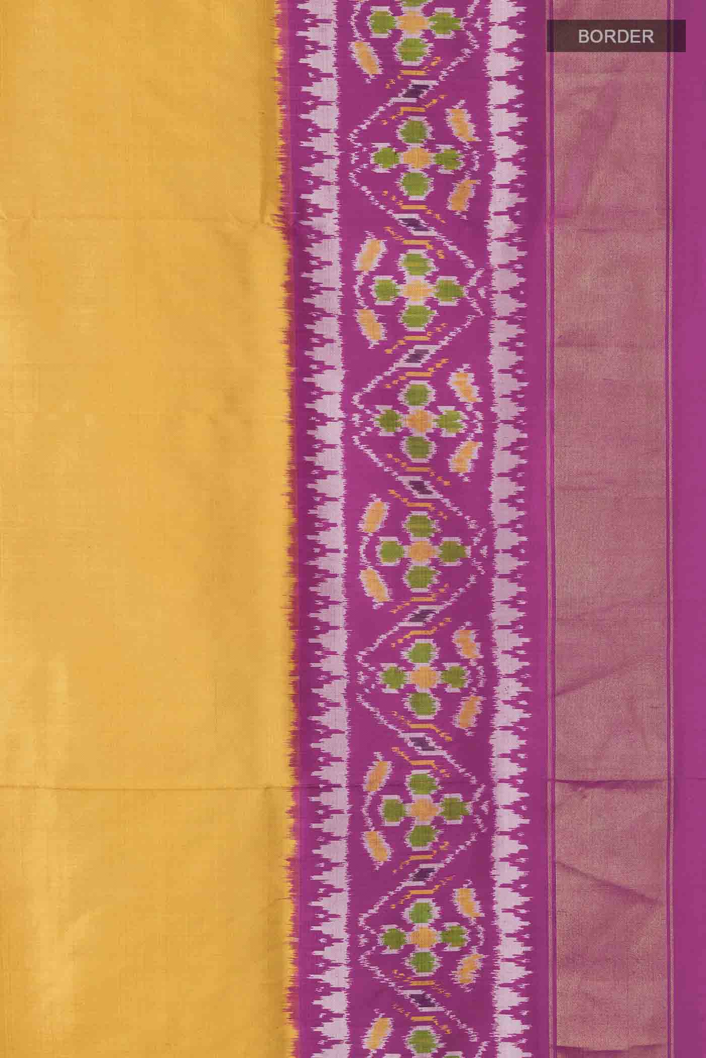 Multi Color Pochampally Silk Saree - Image 3