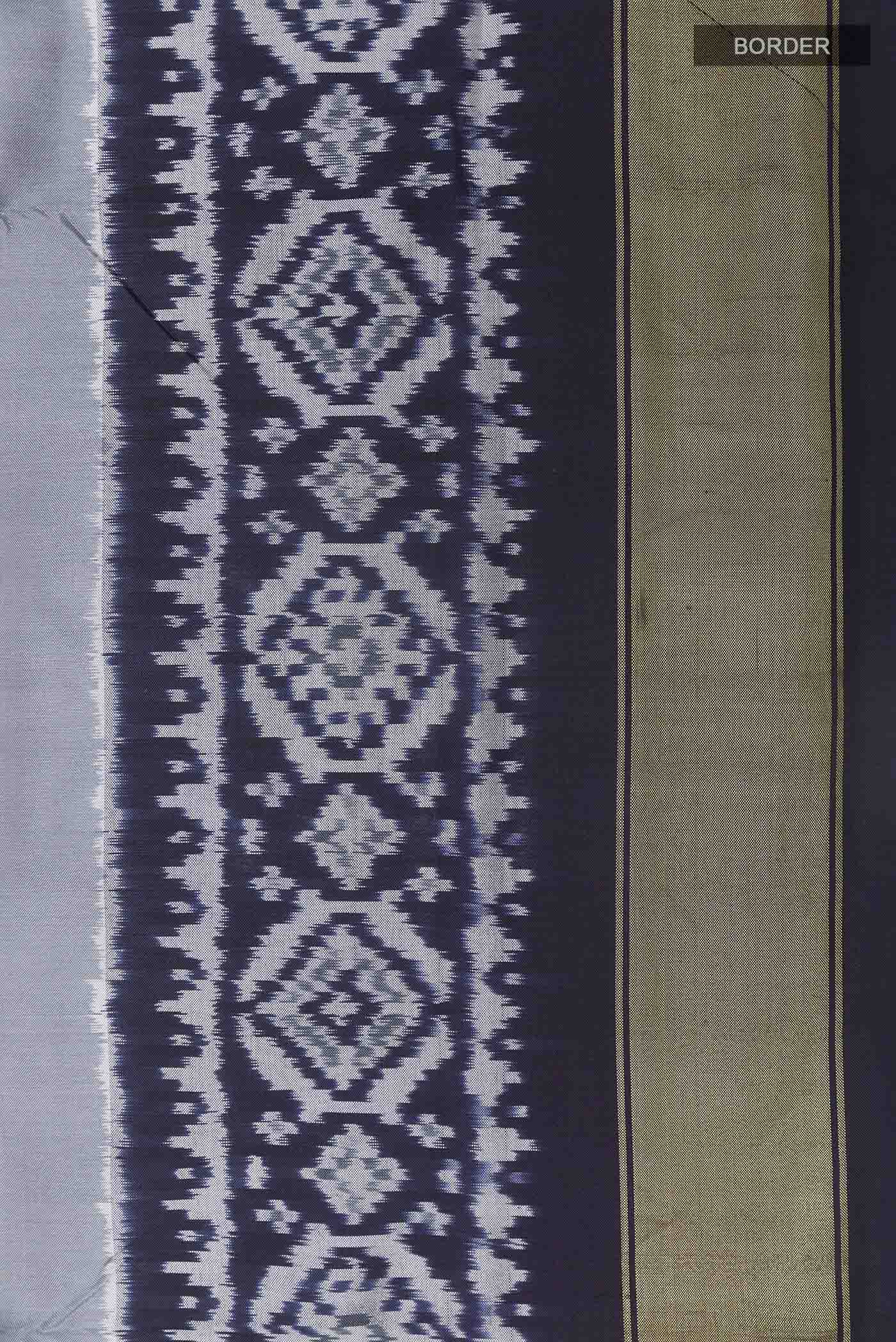 Multi Color Pochampally Silk Saree - Image 3