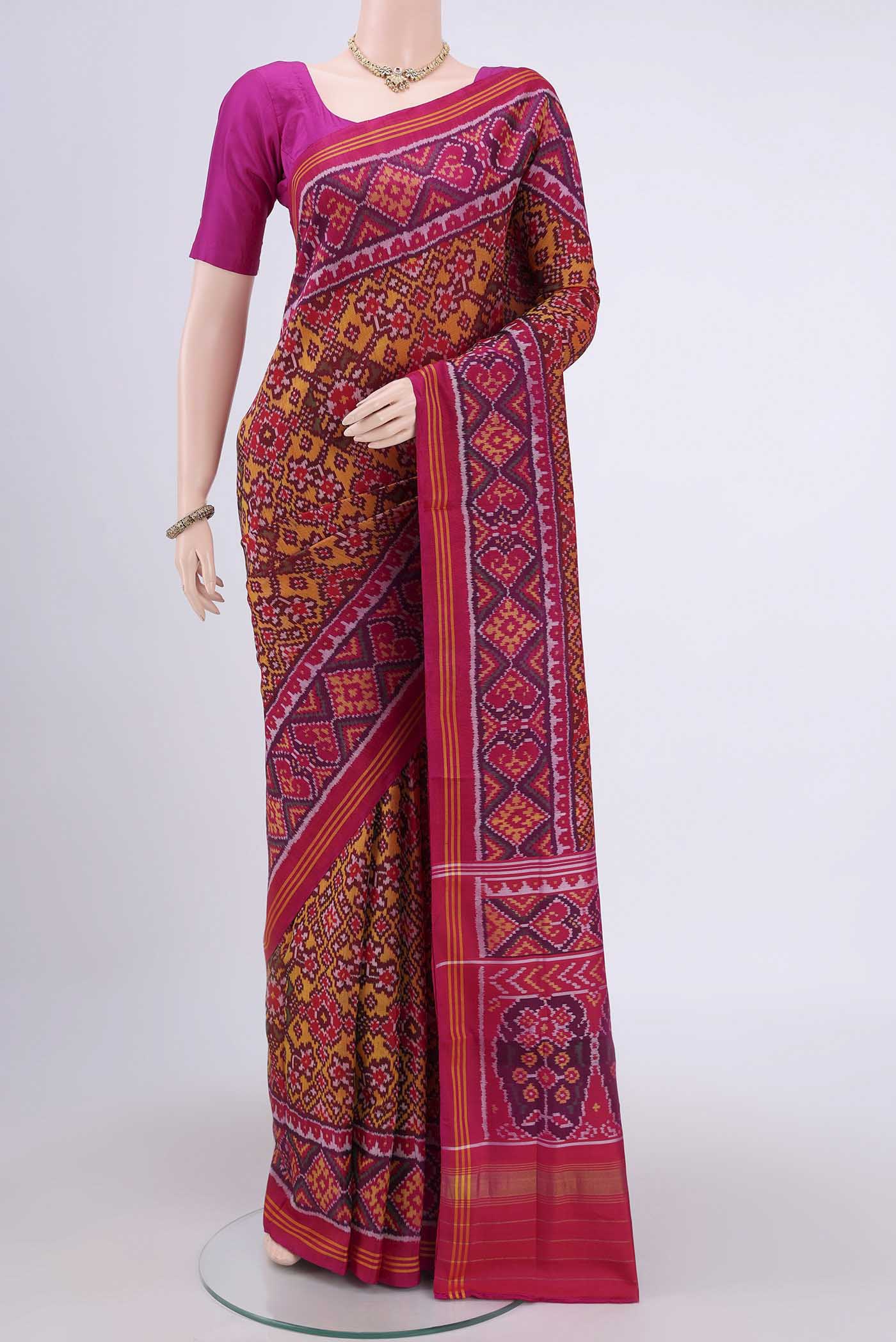 Multi Color Rajkot Patola Silk Saree