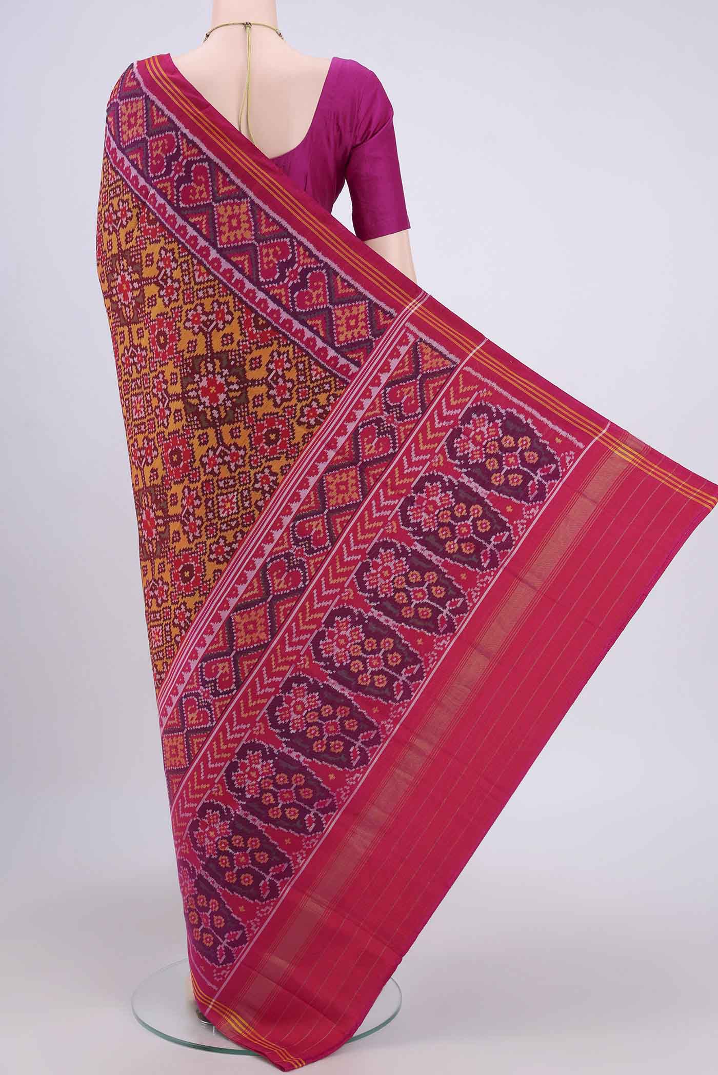 Multi Color Rajkot Patola Silk Saree - Image 3