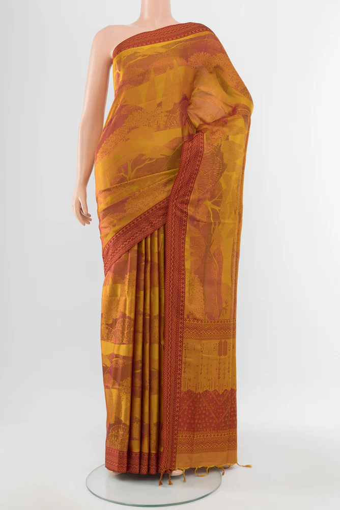 Mustard Soft Silk Saree