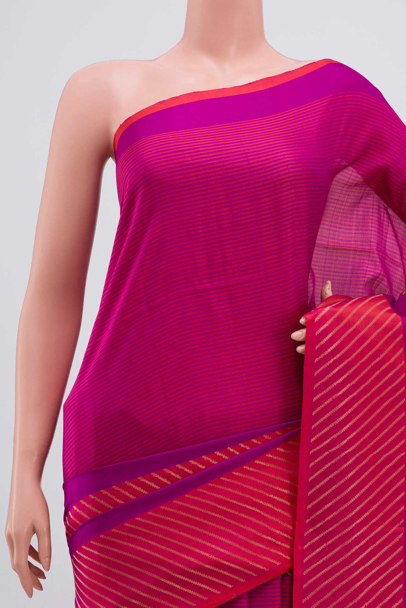 Multi Color Soft Silk Saree - Image 2