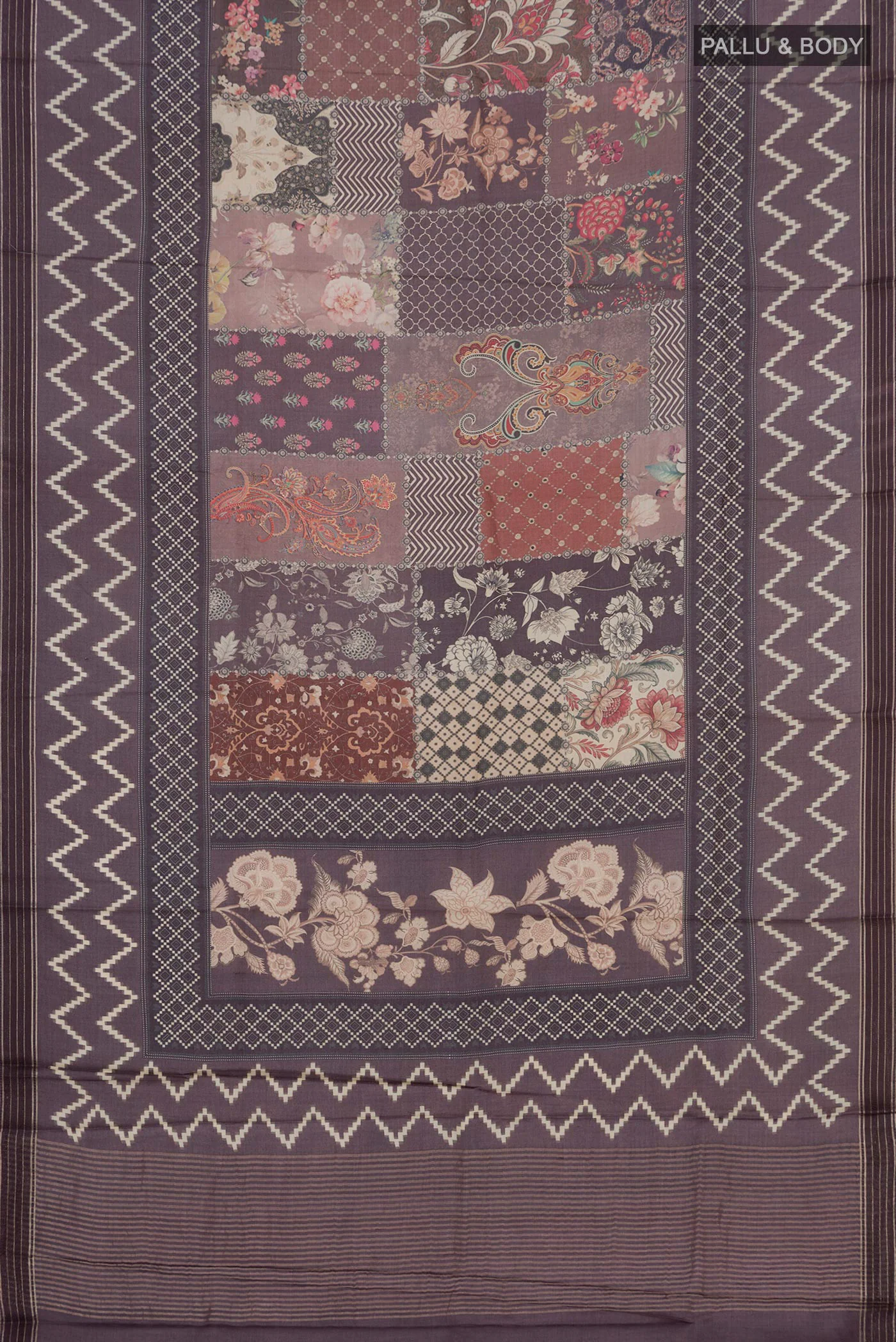 Brown Tussar Silk Saree - Image 5