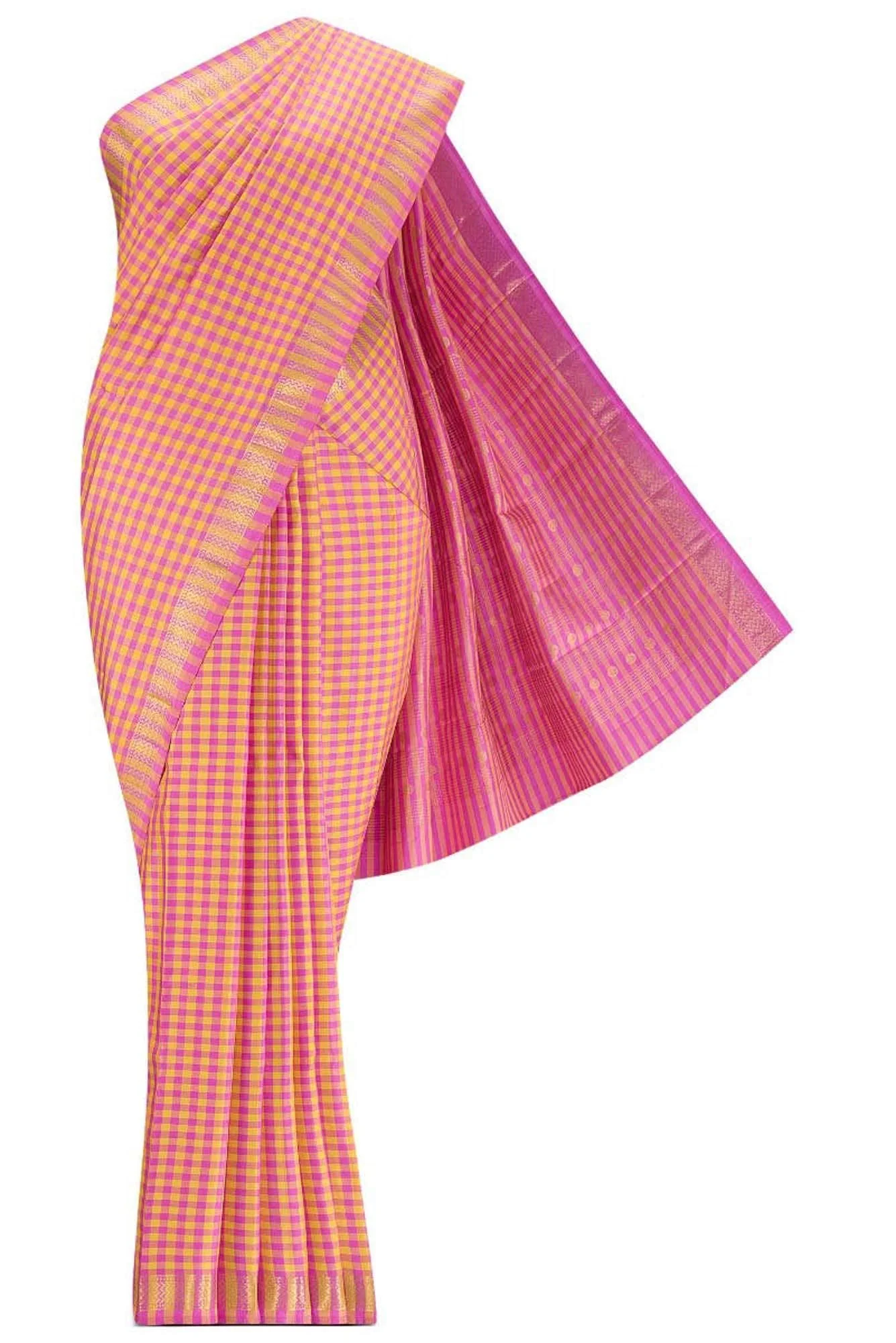 Samyukta-Multi Kanchipuram Silk Saree - Image 2
