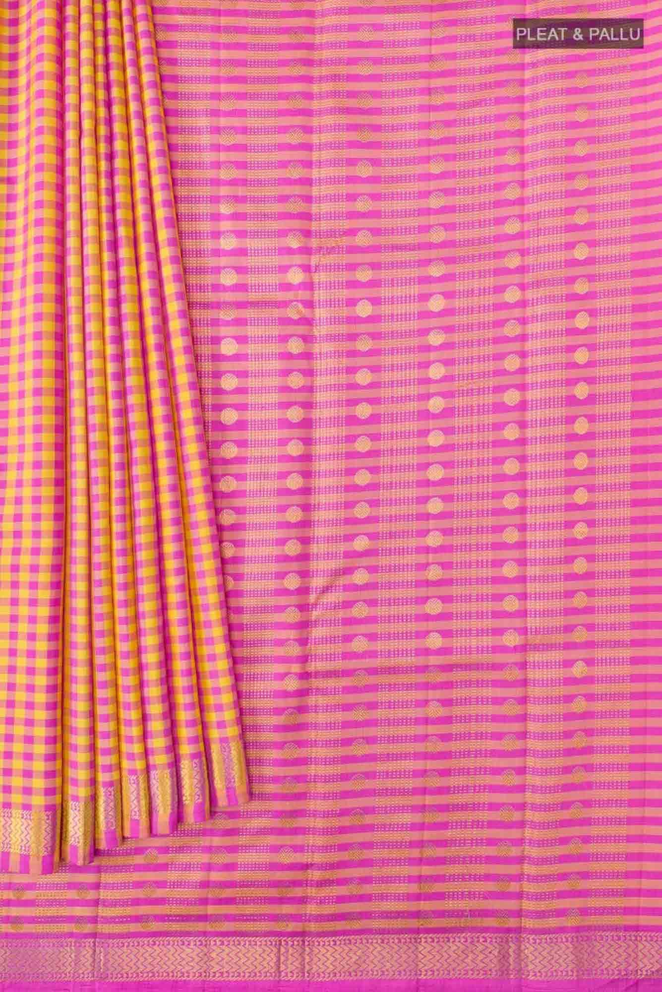 Samyukta-Multi Kanchipuram Silk Saree - Image 3