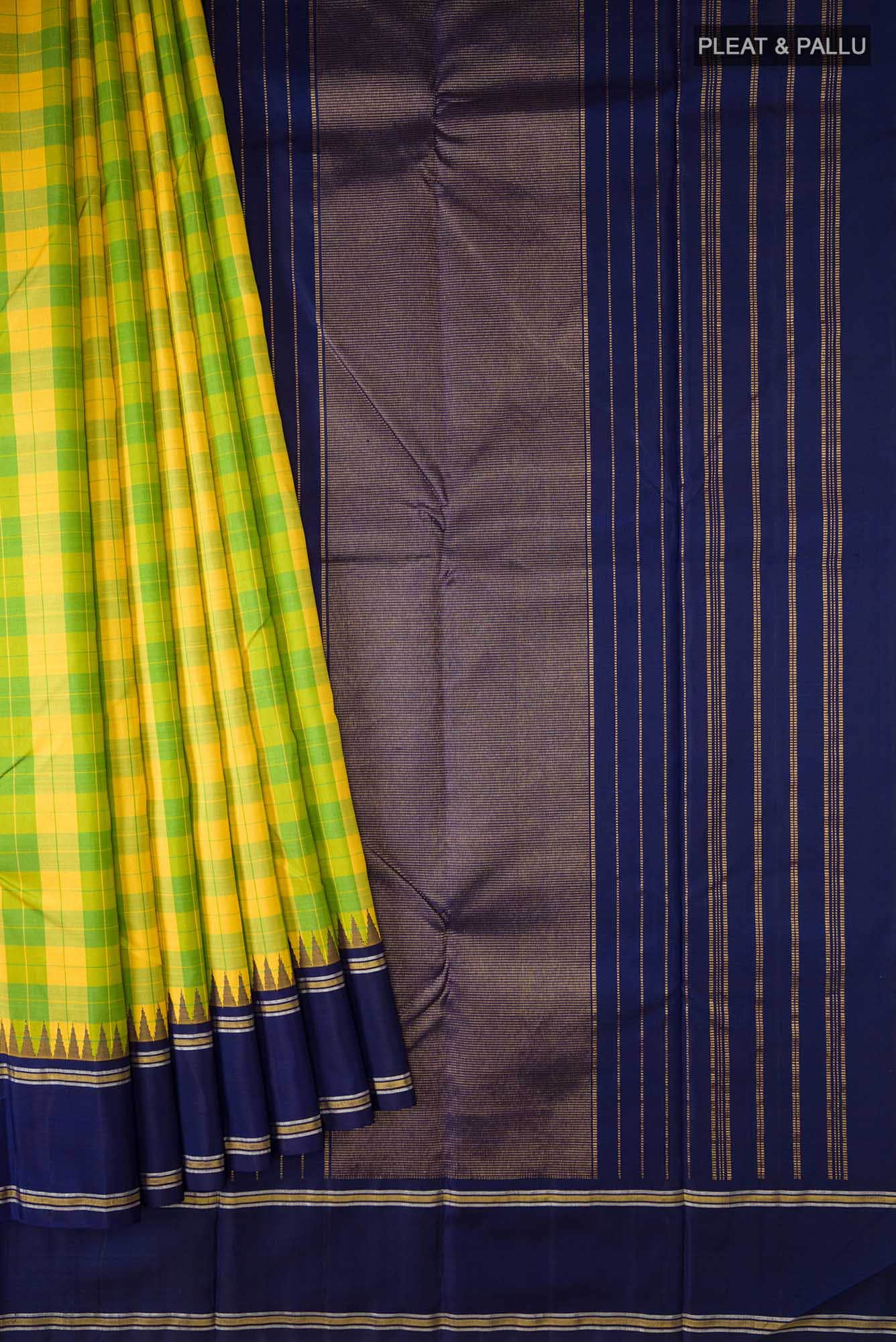 Multi Kanjivaram Silk Saree - Image 2