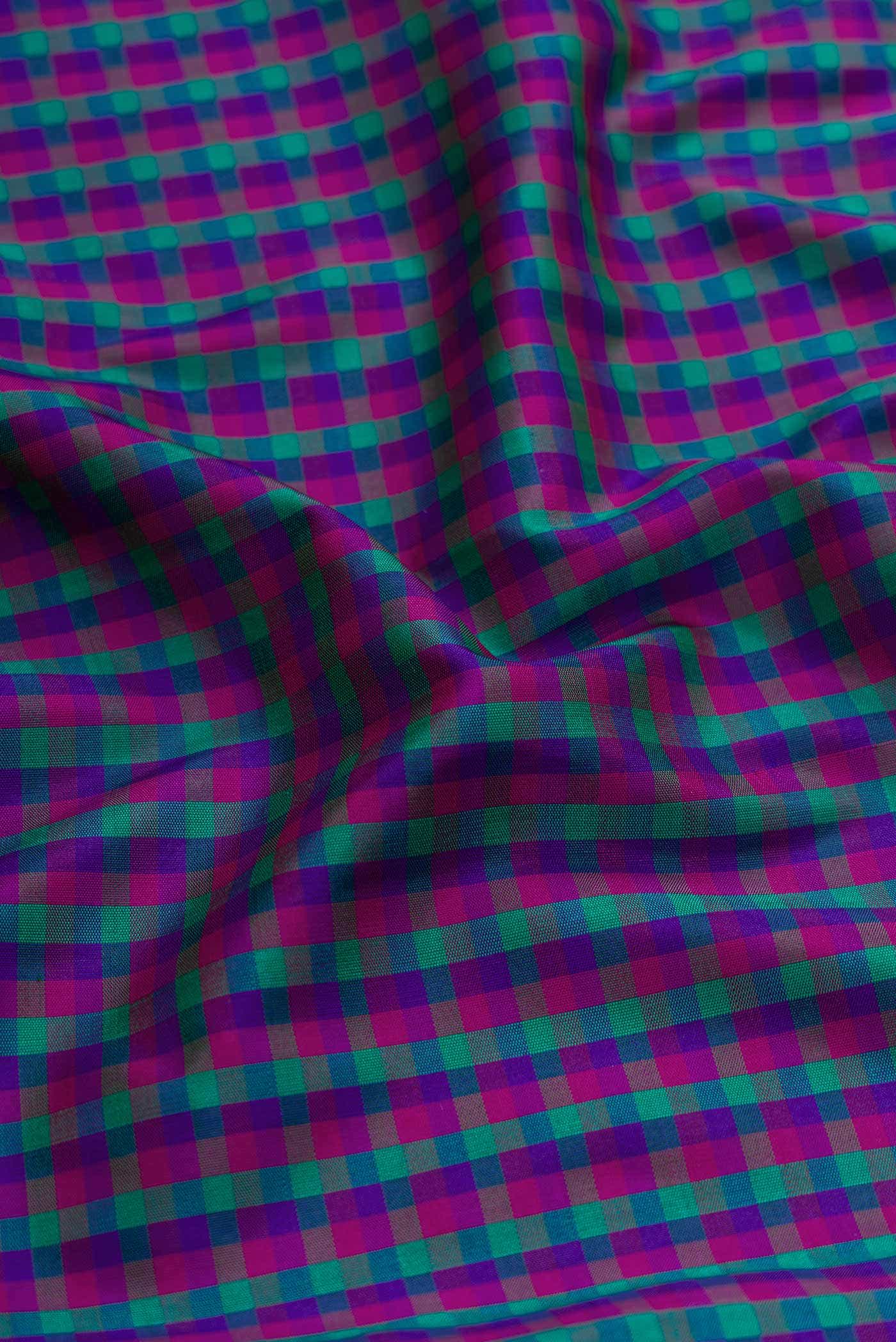 Multi Kanjivaram Silk Saree - Image 3