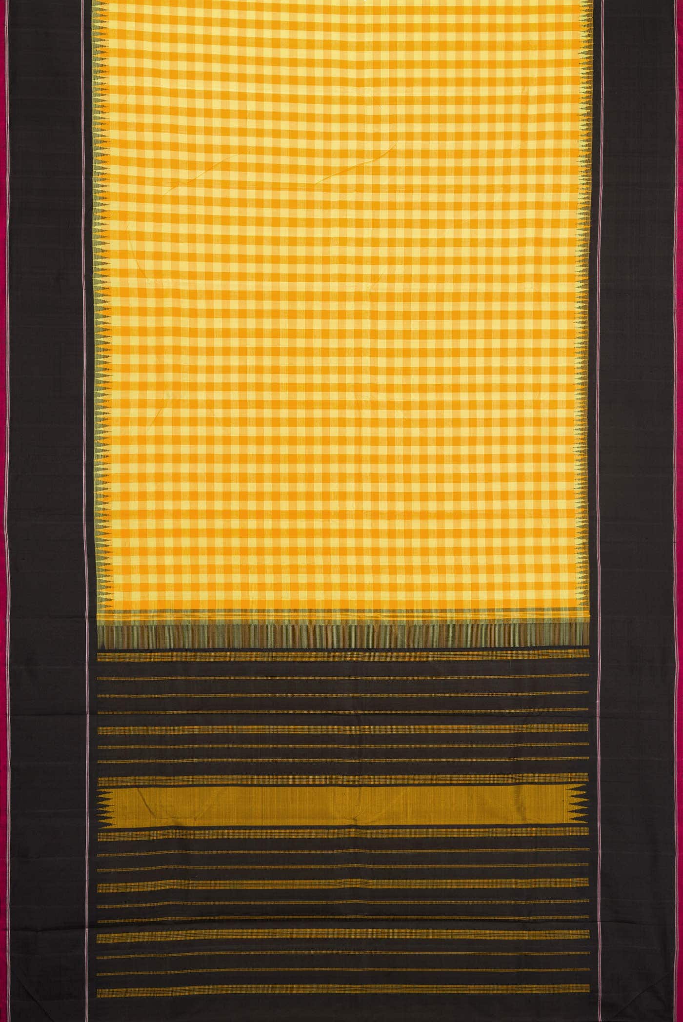 Multi Kanchipuram Silk Saree - Image 4