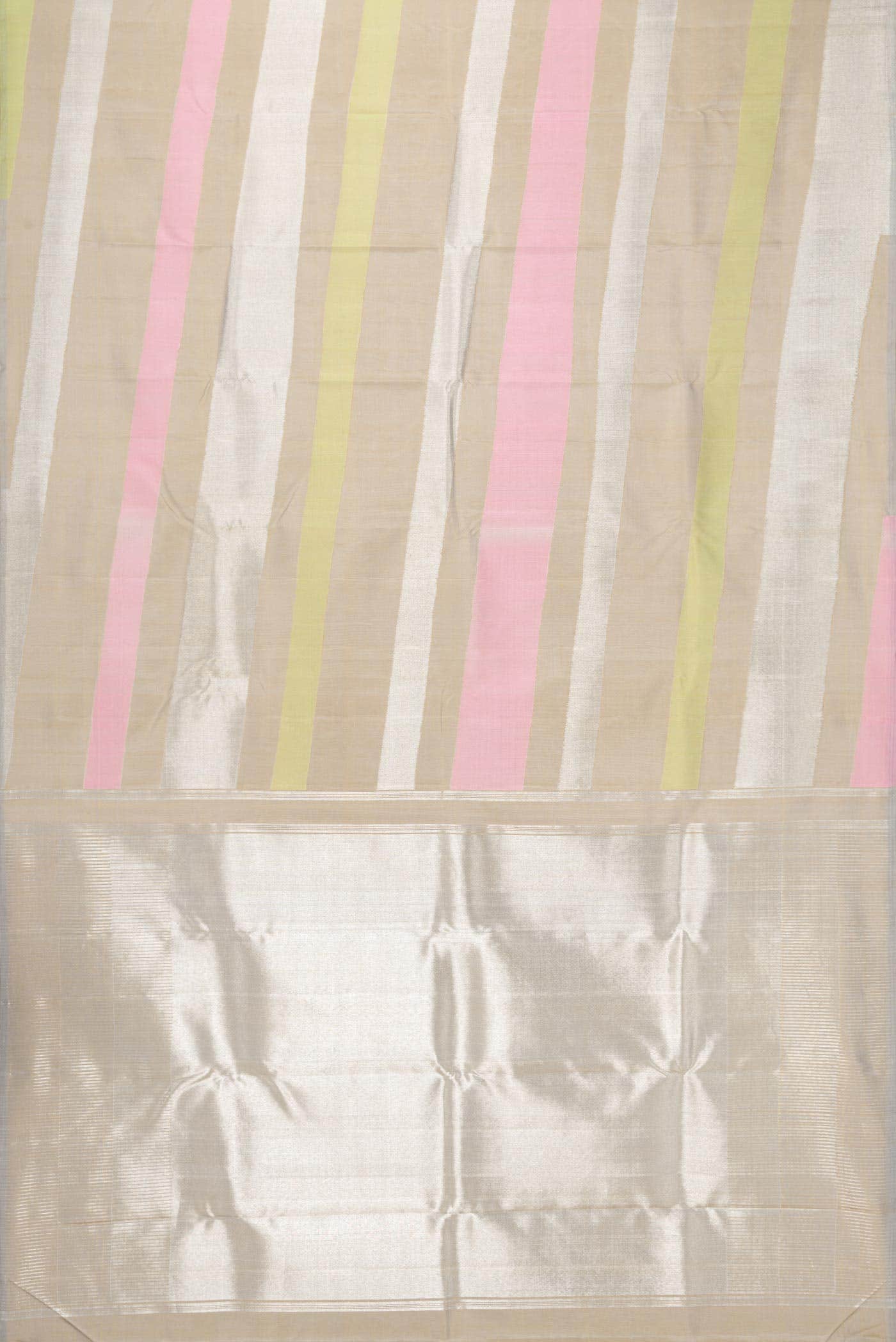 Pure Silk Pure Zari Multi Kanjivaram Saree - Image 7