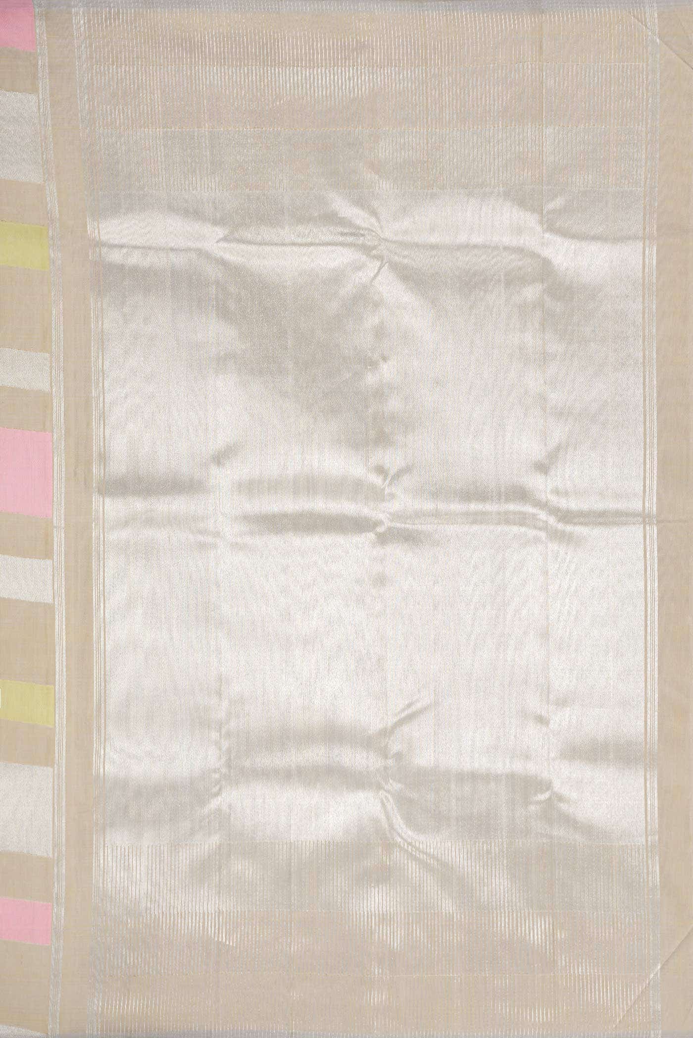 Pure Silk Pure Zari Multi Kanjivaram Saree - Image 9