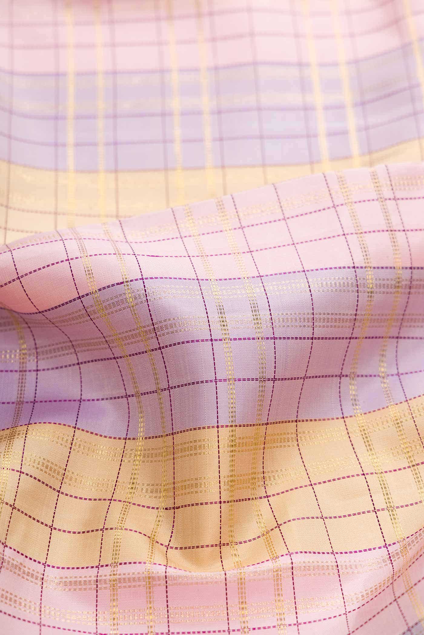 Pure Silk Pure Zari Multi Kanjivaram Saree - Image 3