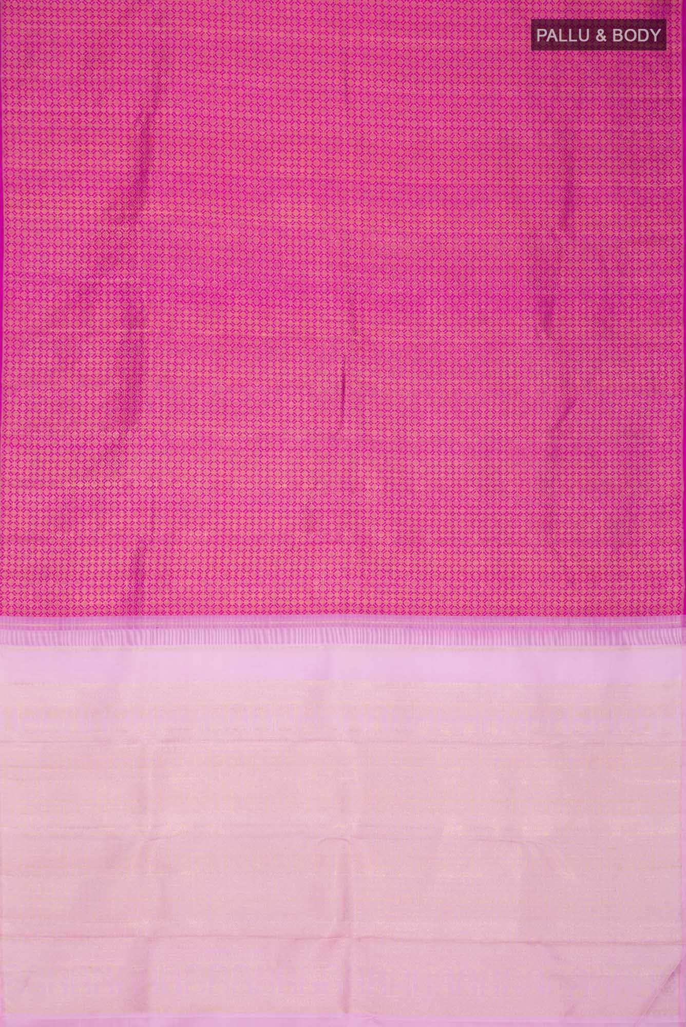 Multi Kanchipuram Silk Saree - Image 4