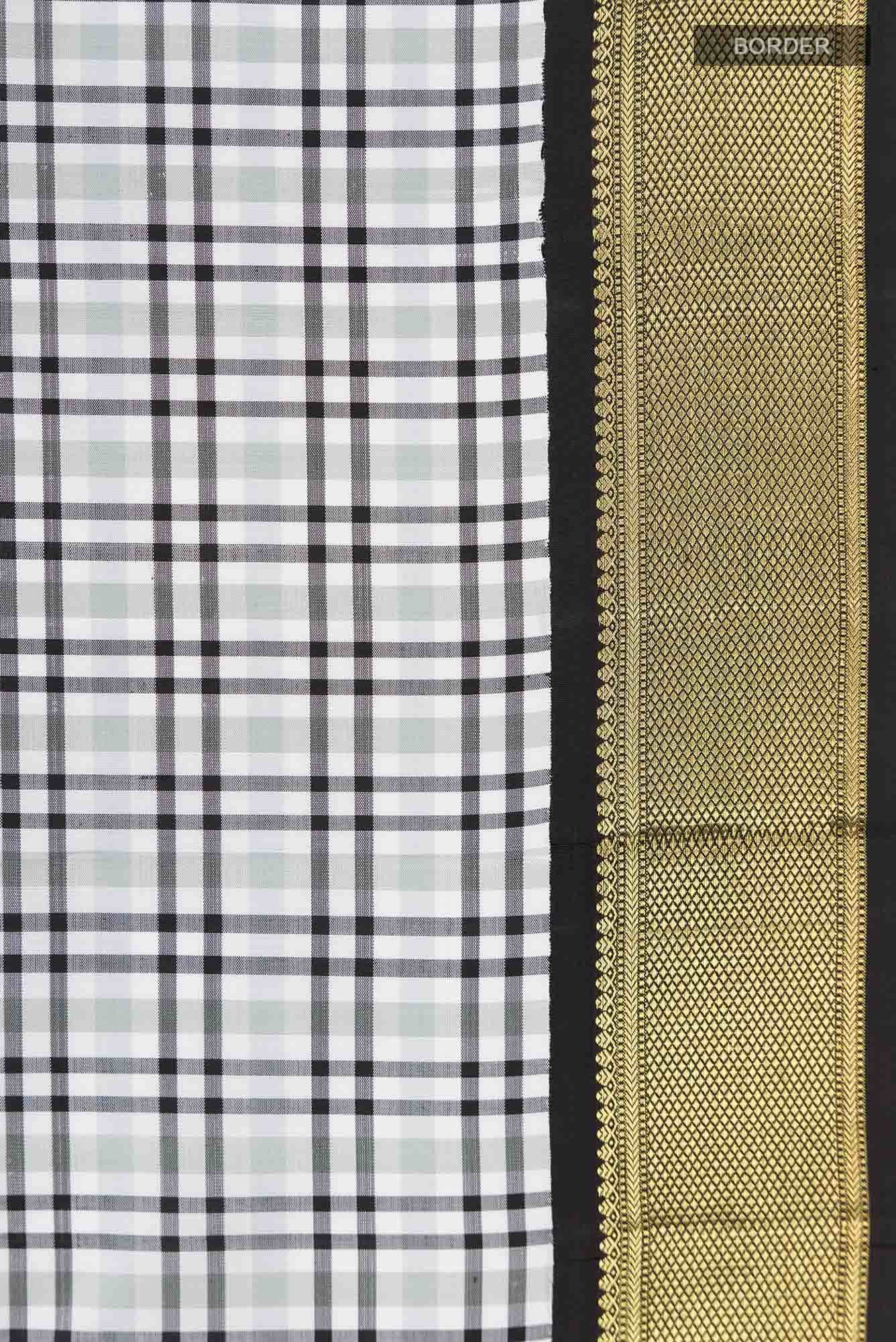 Multi Kanchipuram Silk Saree - Image 6