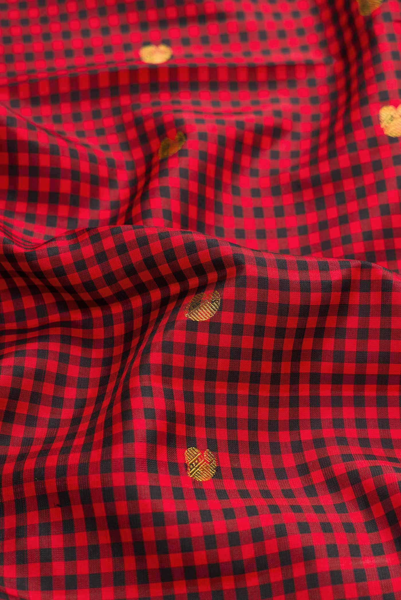 Multi Color Kanjivaram Silk Saree - Image 3