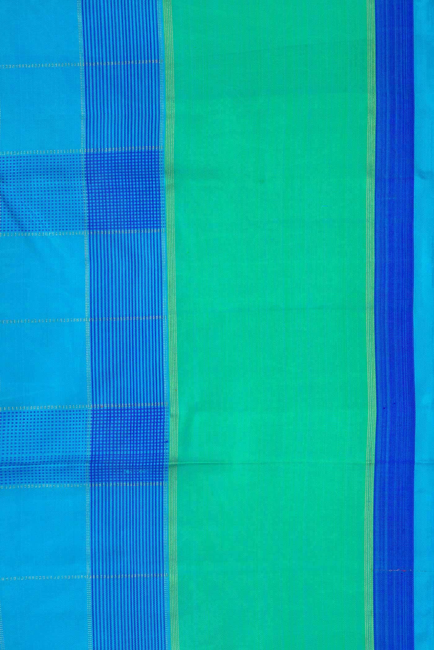 Pure Silk Pure Zari Multi Kanjivaram Saree - Image 5