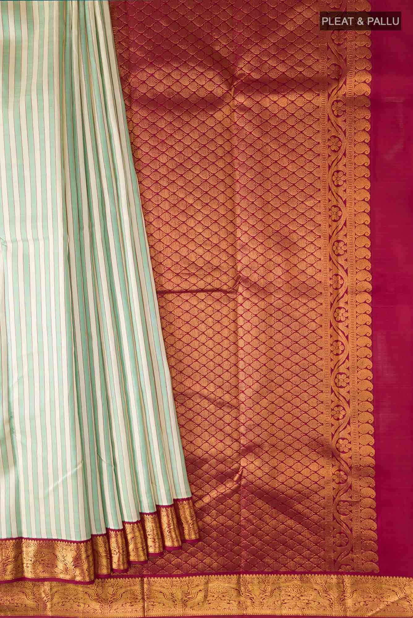 Multi Kanjivaram Silk Saree - Image 2