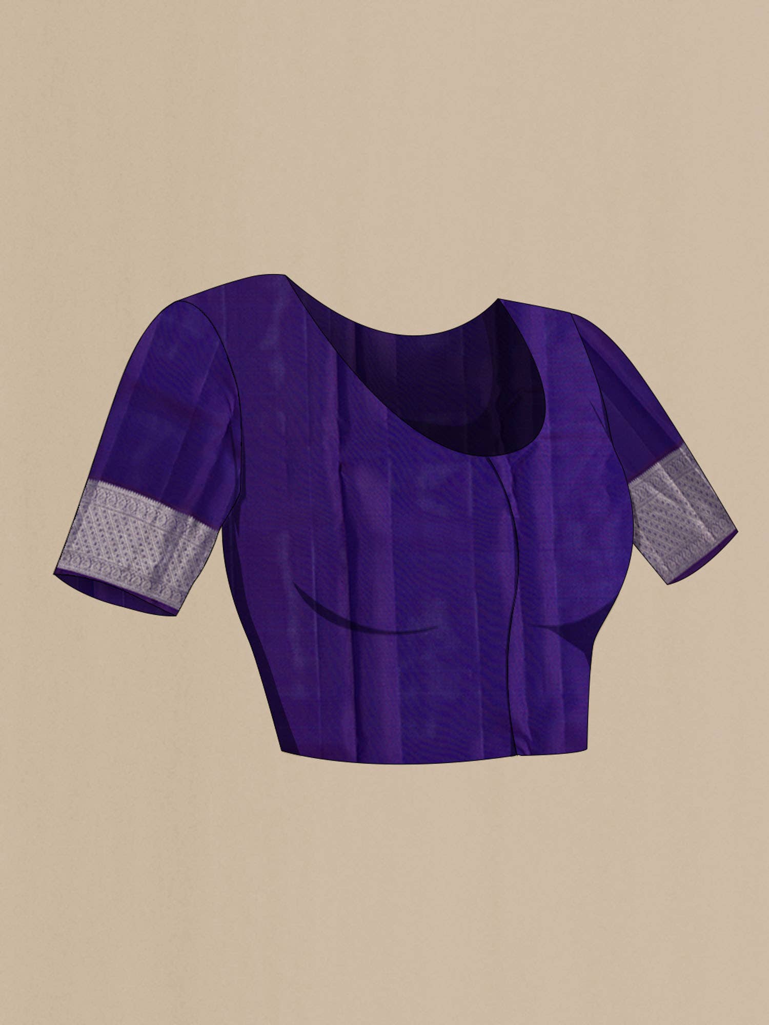 Multi Kanchipuram Silk Saree - Image 6