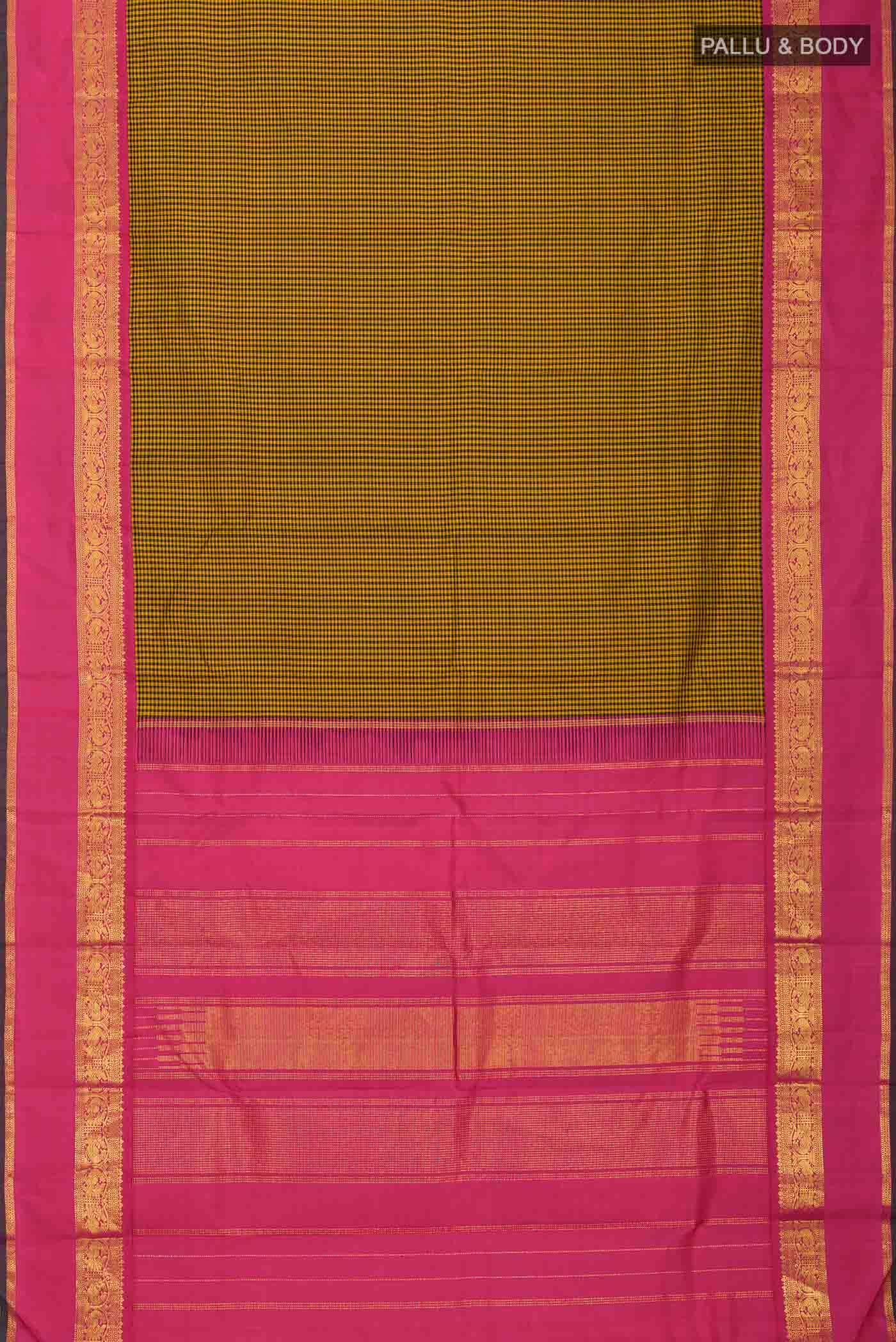 Multi Kanjivaram Silk Saree - Image 4