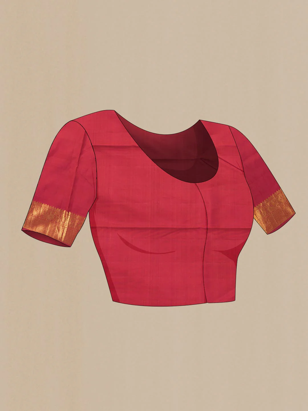 Pure Silk Pure Zari Multi Kanjivaram Saree - Image 6