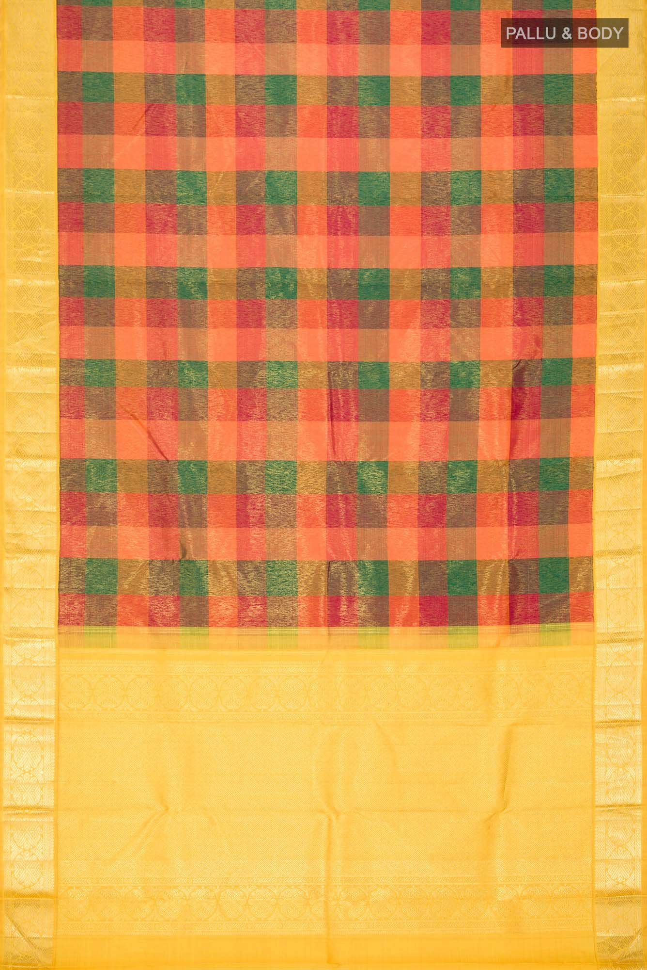 Multi Kanjivaram Silk Saree - Image 4