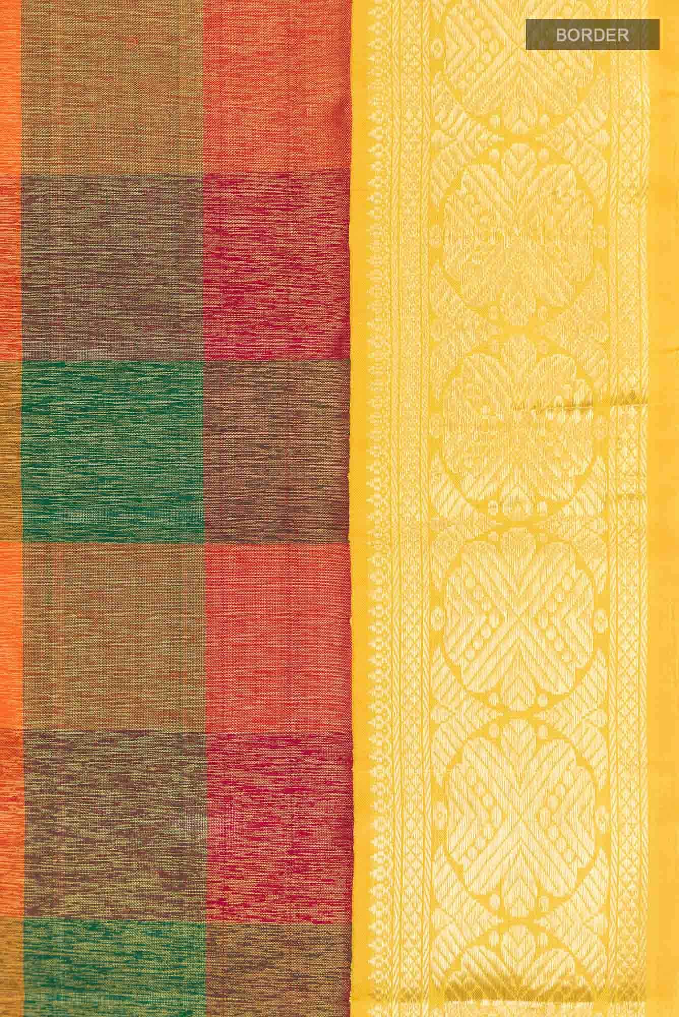 Multi Kanjivaram Silk Saree - Image 5