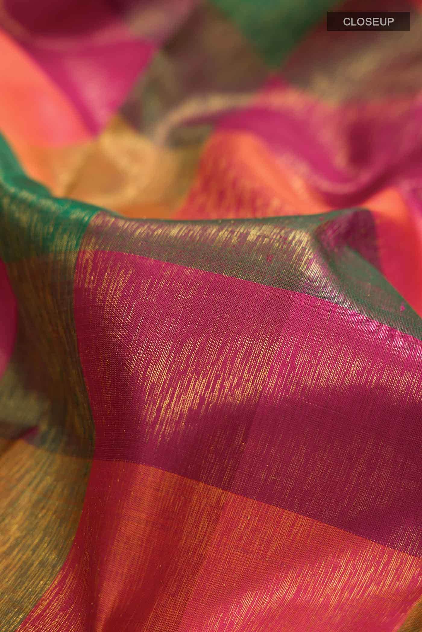 Multi Kanjivaram Silk Saree - Image 3