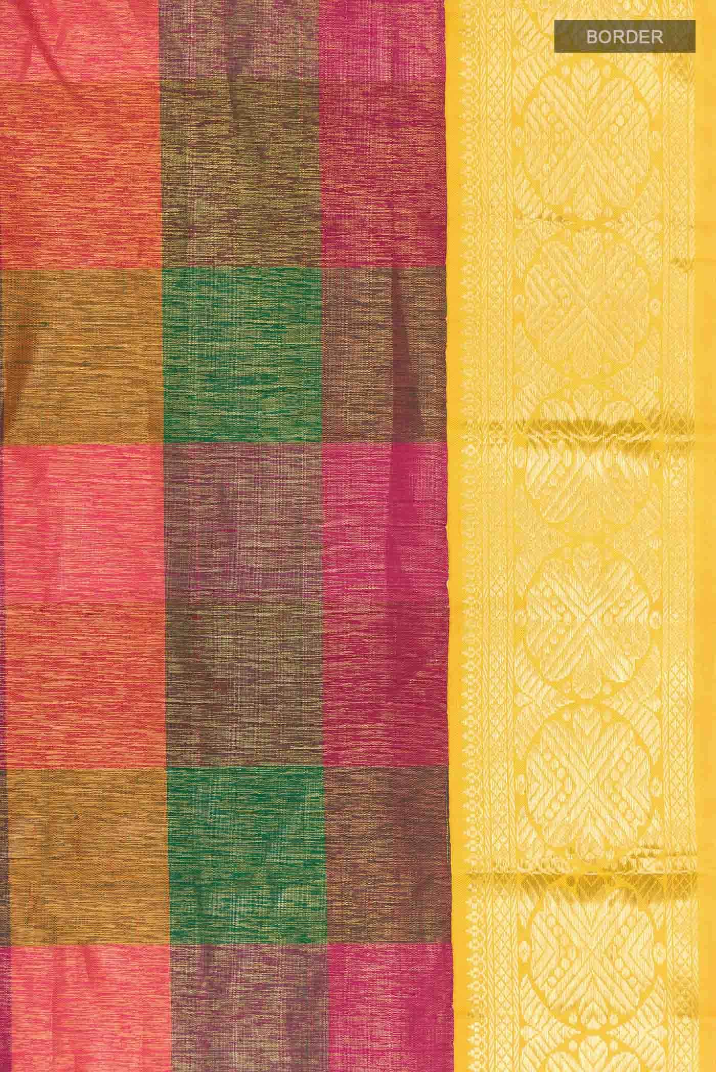 Multi Kanjivaram Silk Saree - Image 5