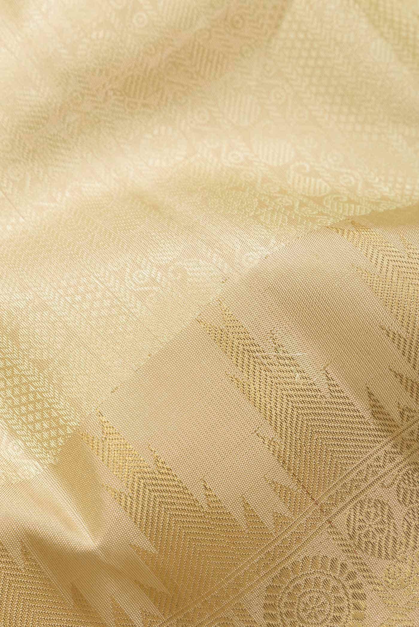 Pure Silk Pure Zari Multi Kanjivaram Saree - Image 3