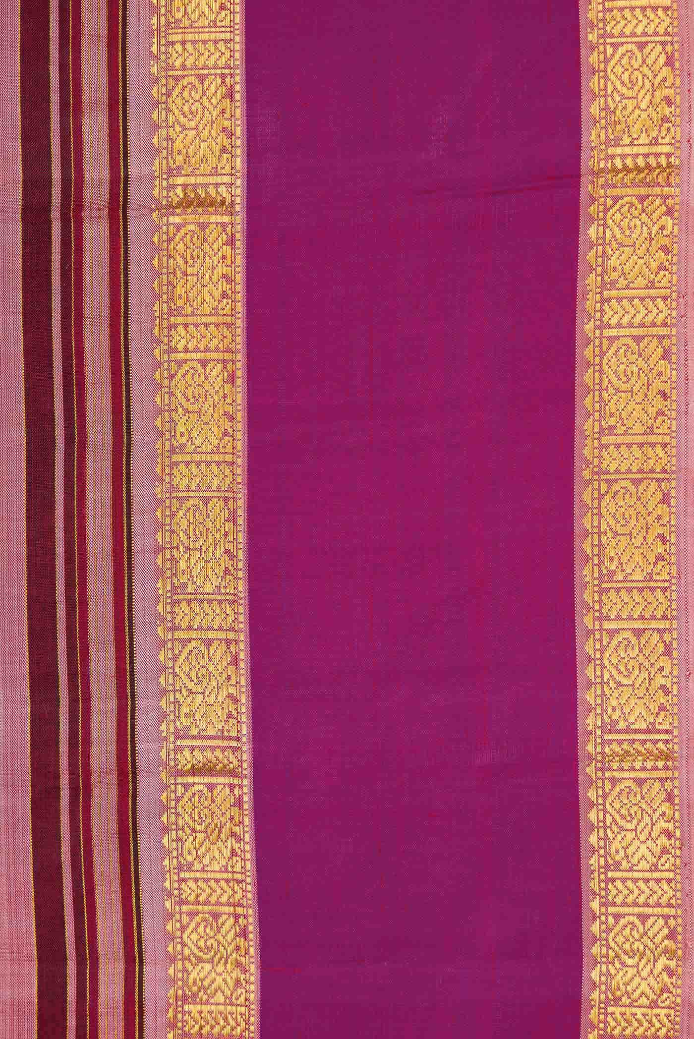 Multi Color Kanjivaram Silk Saree - Image 5